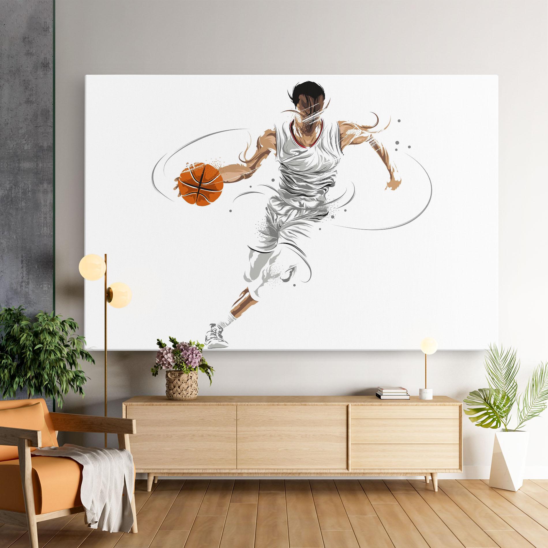 Tablou Canvas Dribbling Basketbal mockup 9