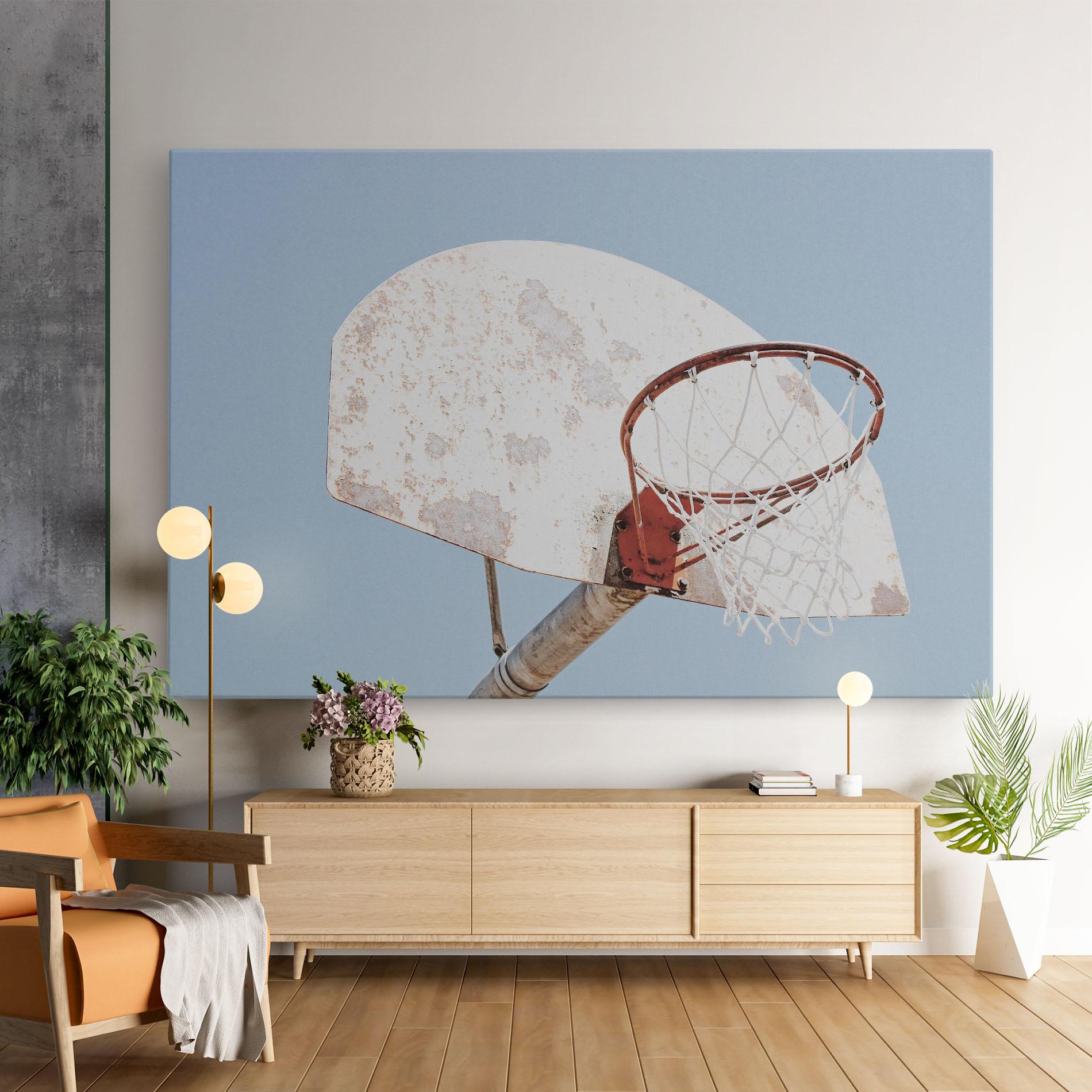 Tablou Canvas Old Basketball Hoop mockup 9