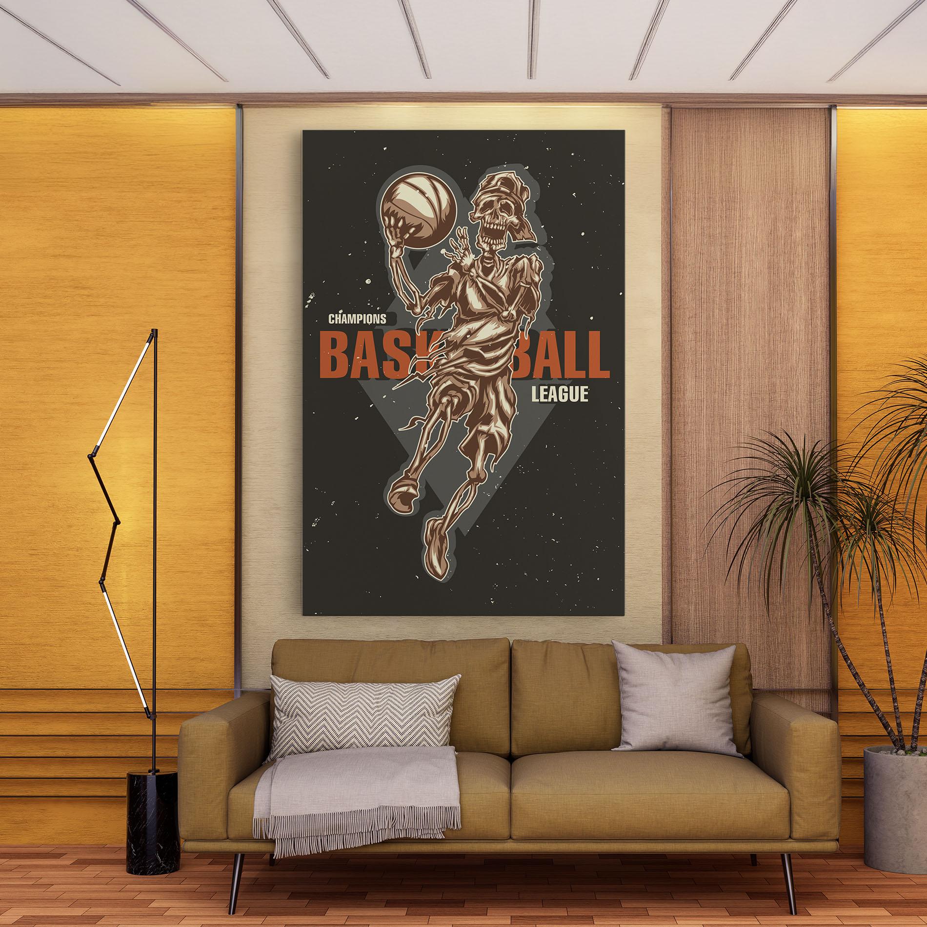 Tablou Canvas Basketball League mockup 9