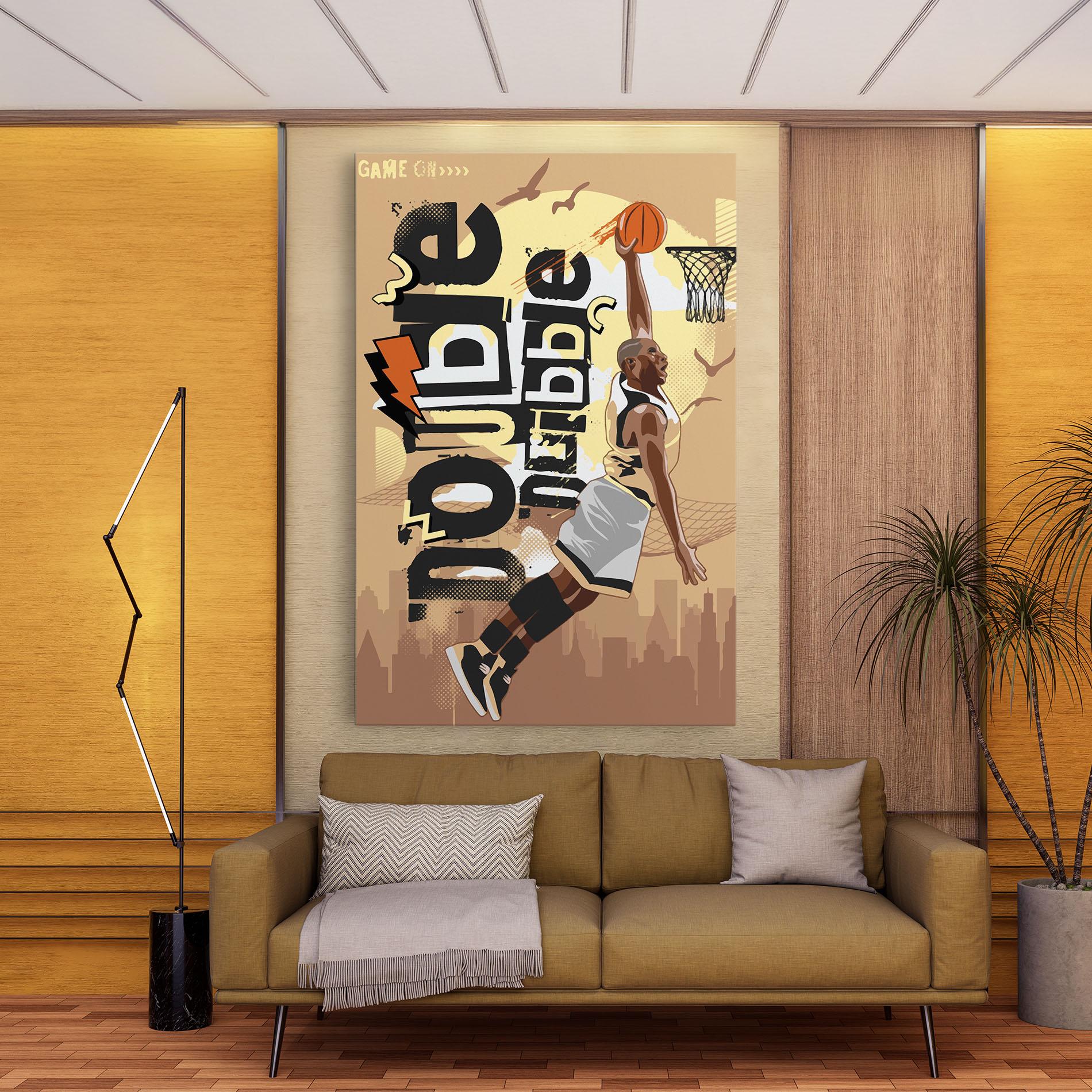 Tablou Canvas Double Dribble mockup 9