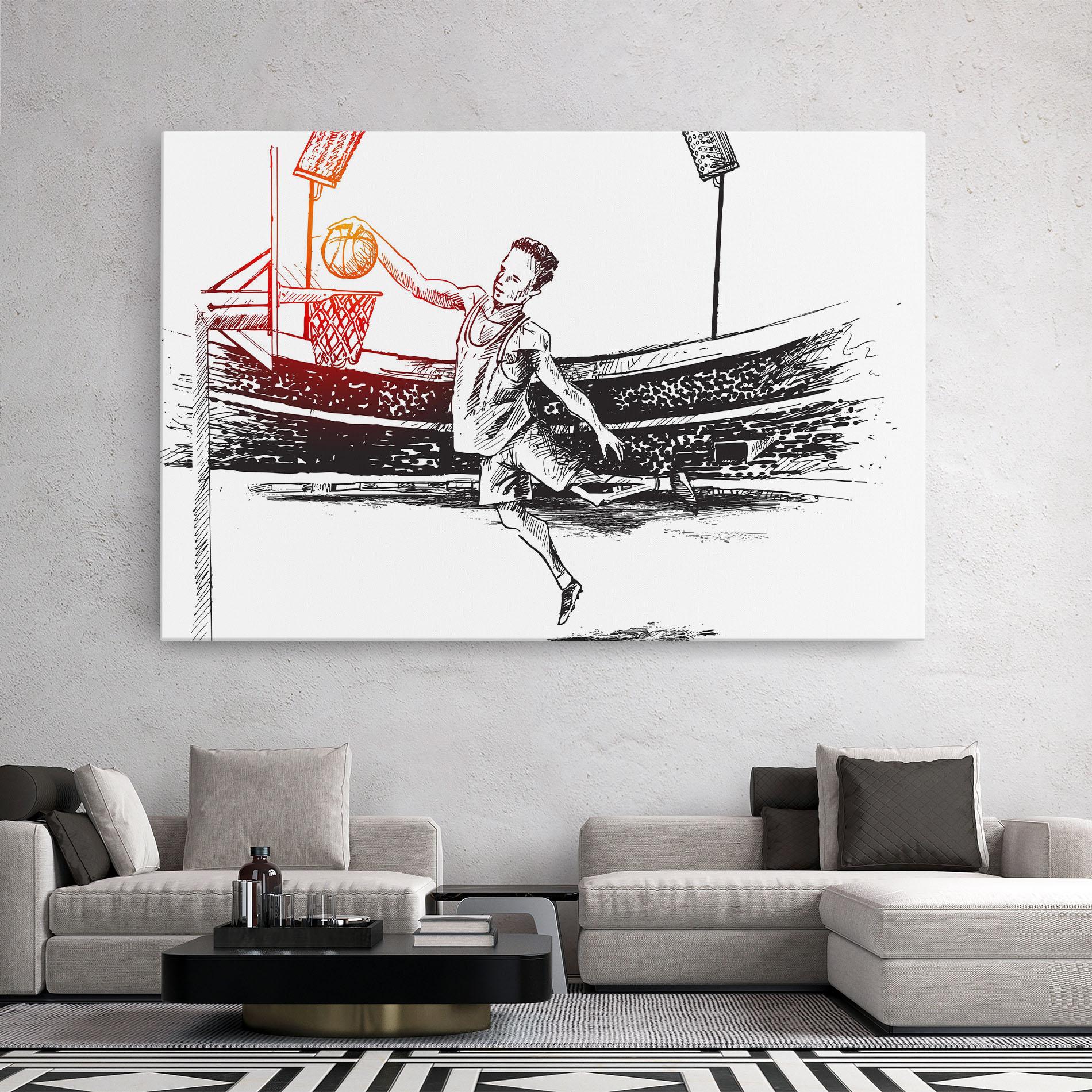 Tablou Canvas Basket Arena mockup 2