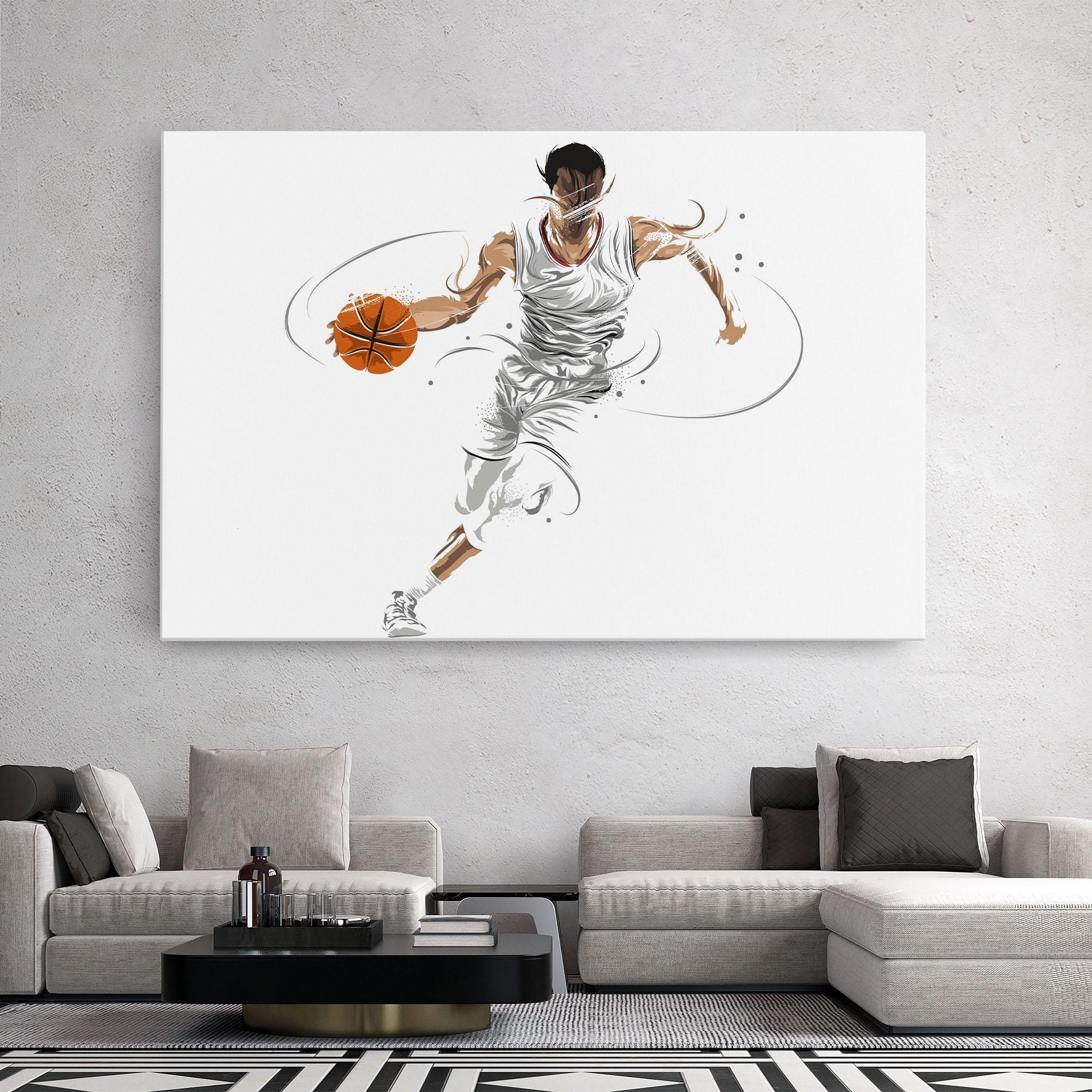 Tablou Canvas Dribbling Basketbal mockup 2