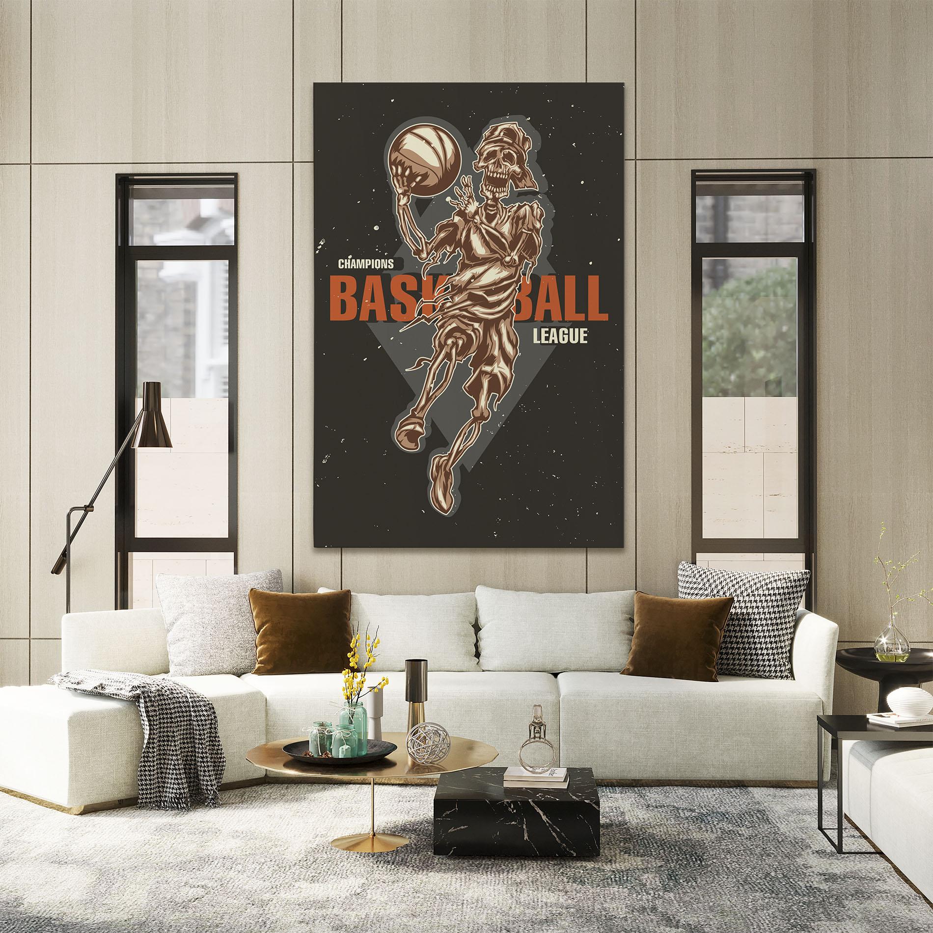 Tablou Canvas Basketball League mockup 2