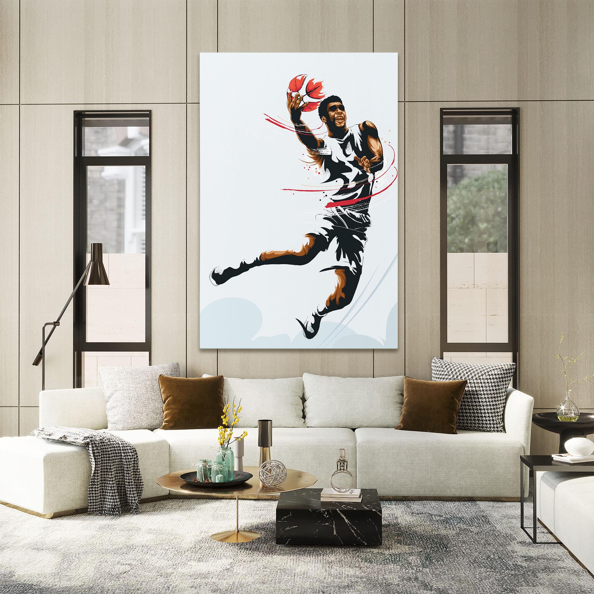 Tablou Canvas Basketball Shot mockup 2