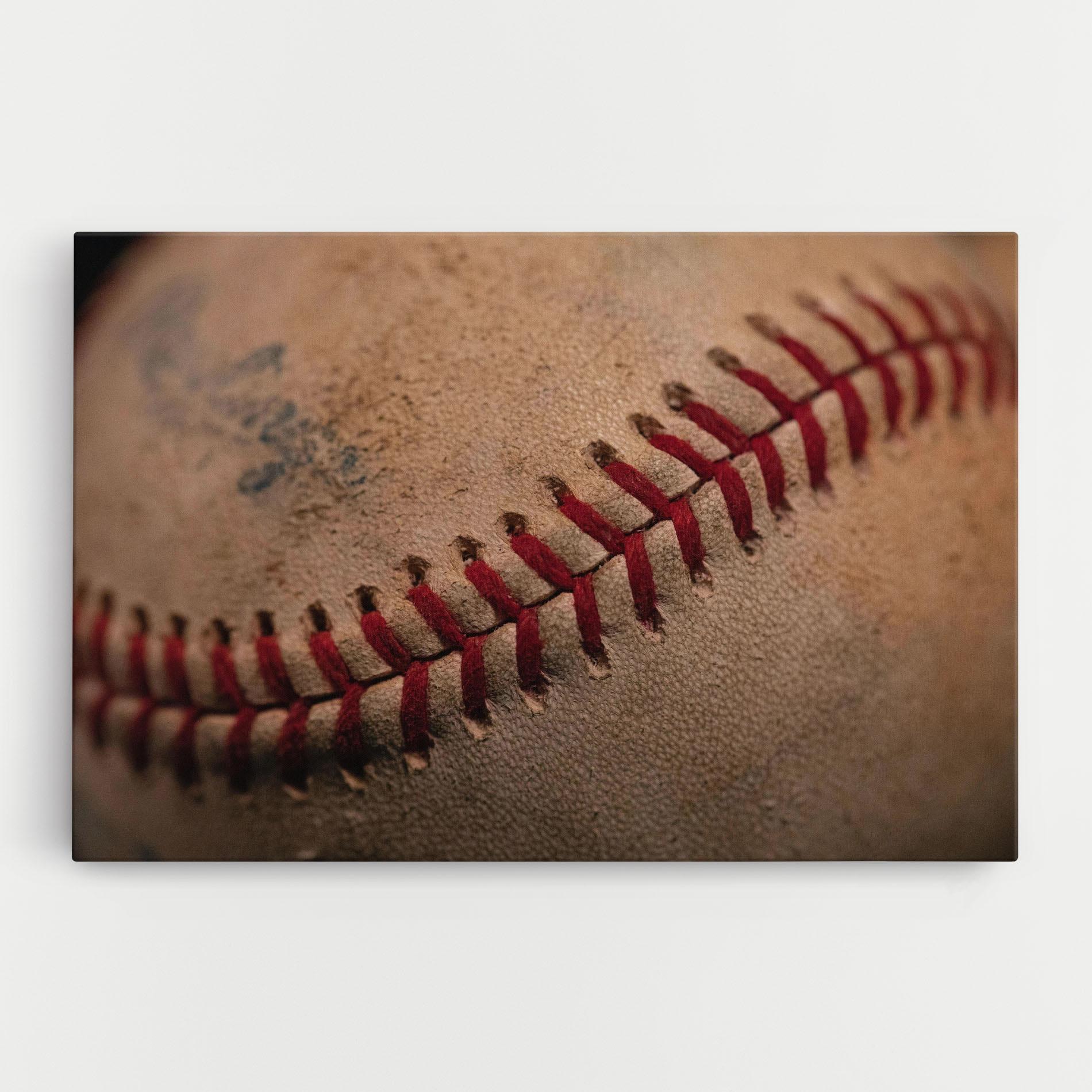 Tablou Canvas Baseball Ball Close Up mockup 0