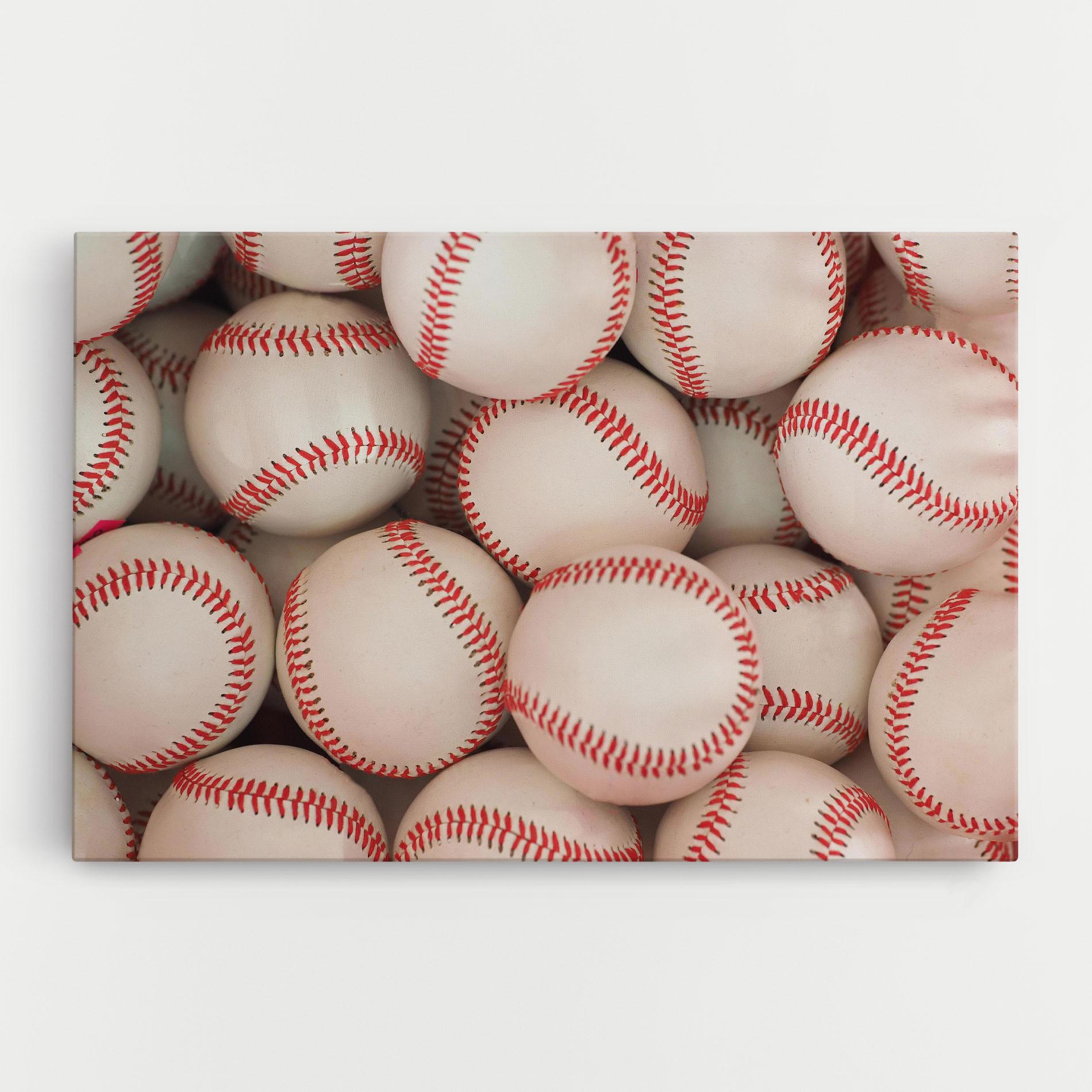 Tablou Canvas Baseball Balls Stack mockup 0