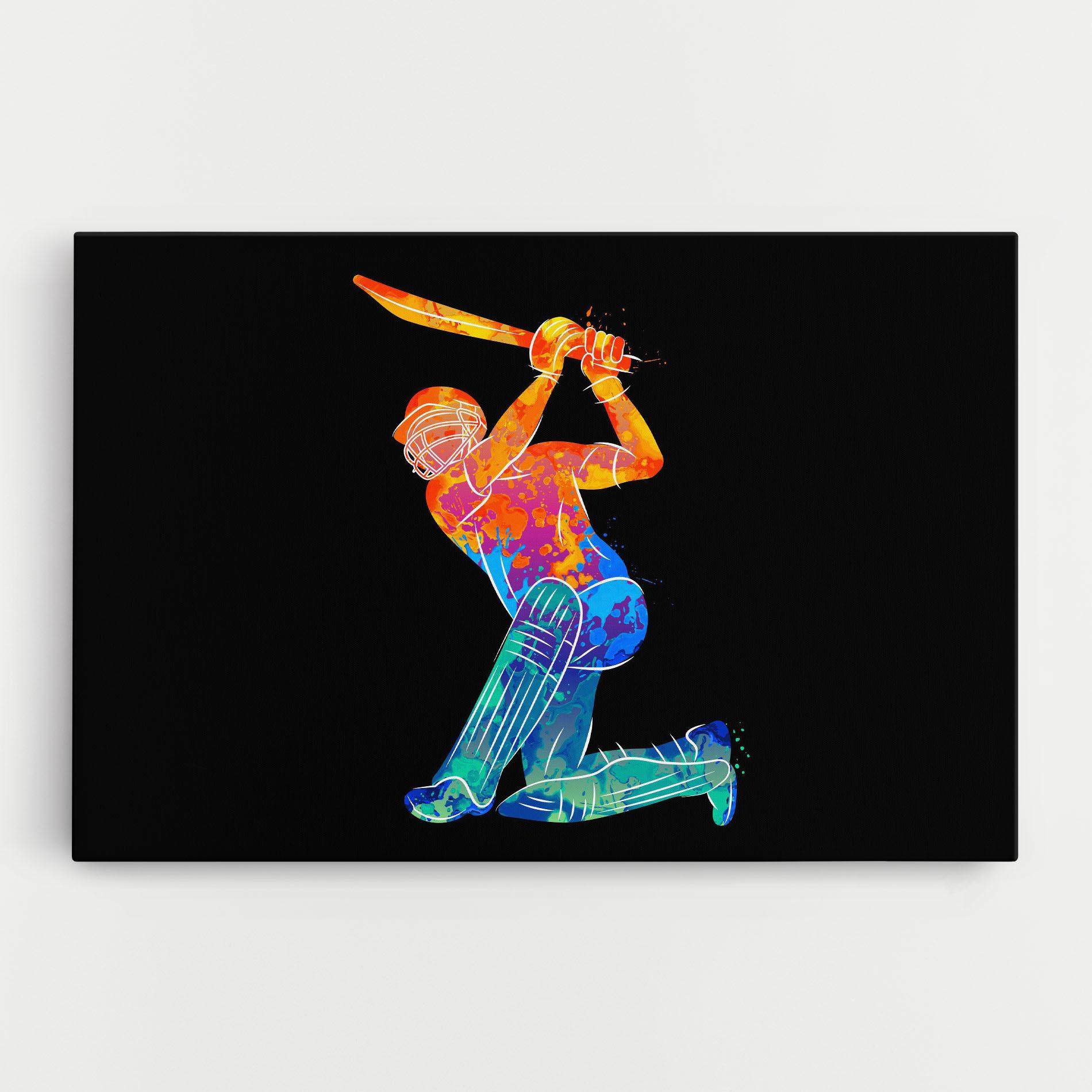 Tablou Canvas Baseball Color Art mockup 0