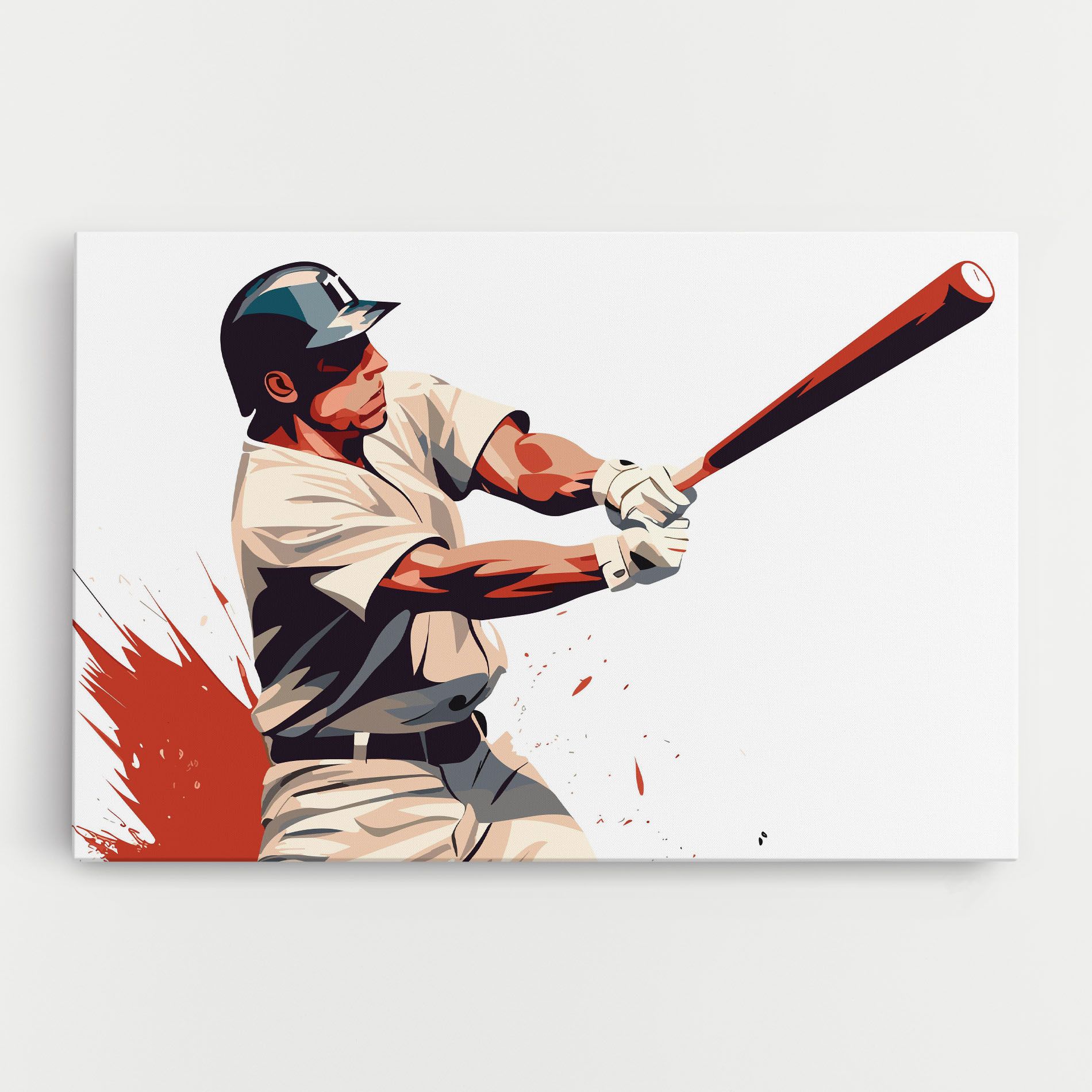 Baseball Red Art mockup 0