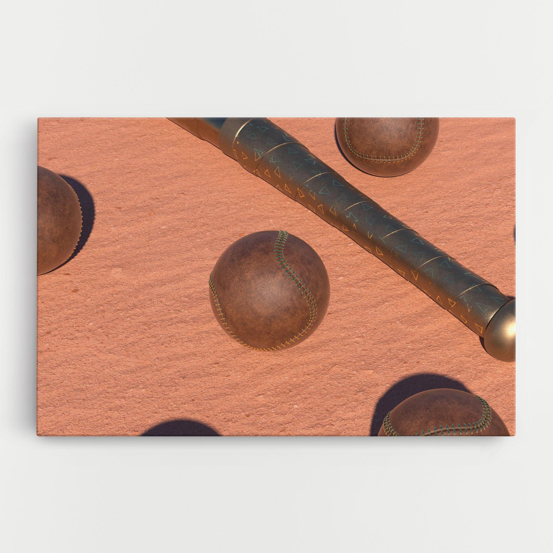 Tablou Canvas Baseball Set On Send mockup 0