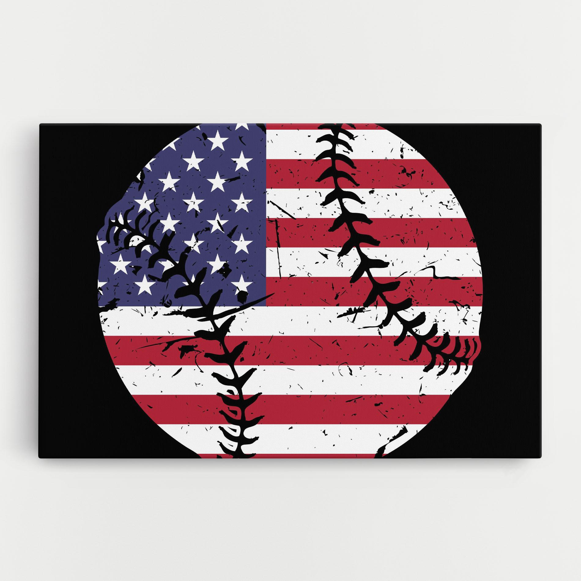 Tablou Canvas Baseball Usa mockup 0