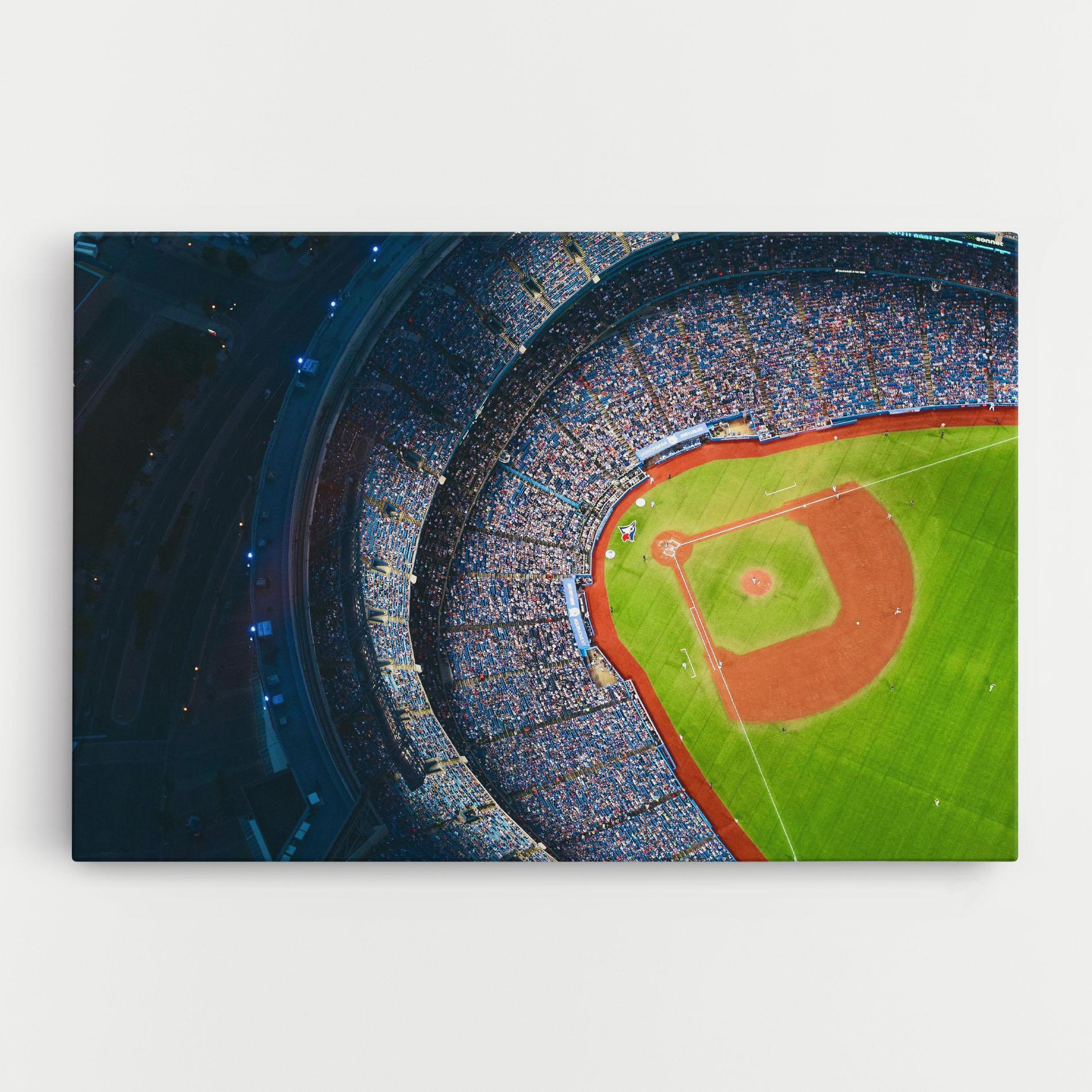 Tablou Canvas Green Baseball Field mockup 0