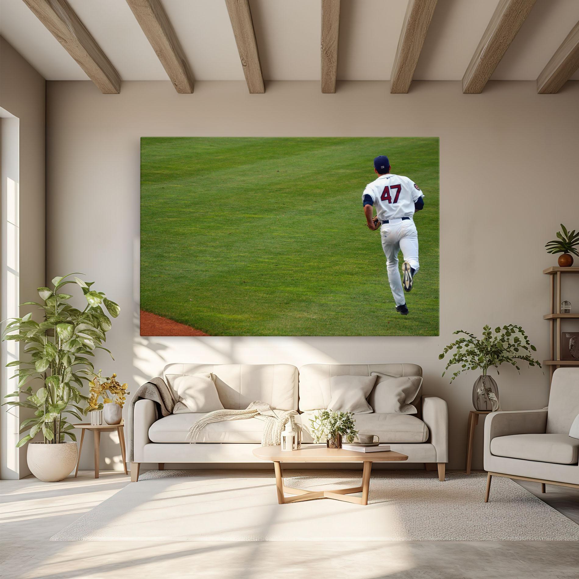 Tablou Canvas Baseball Player mockup 6