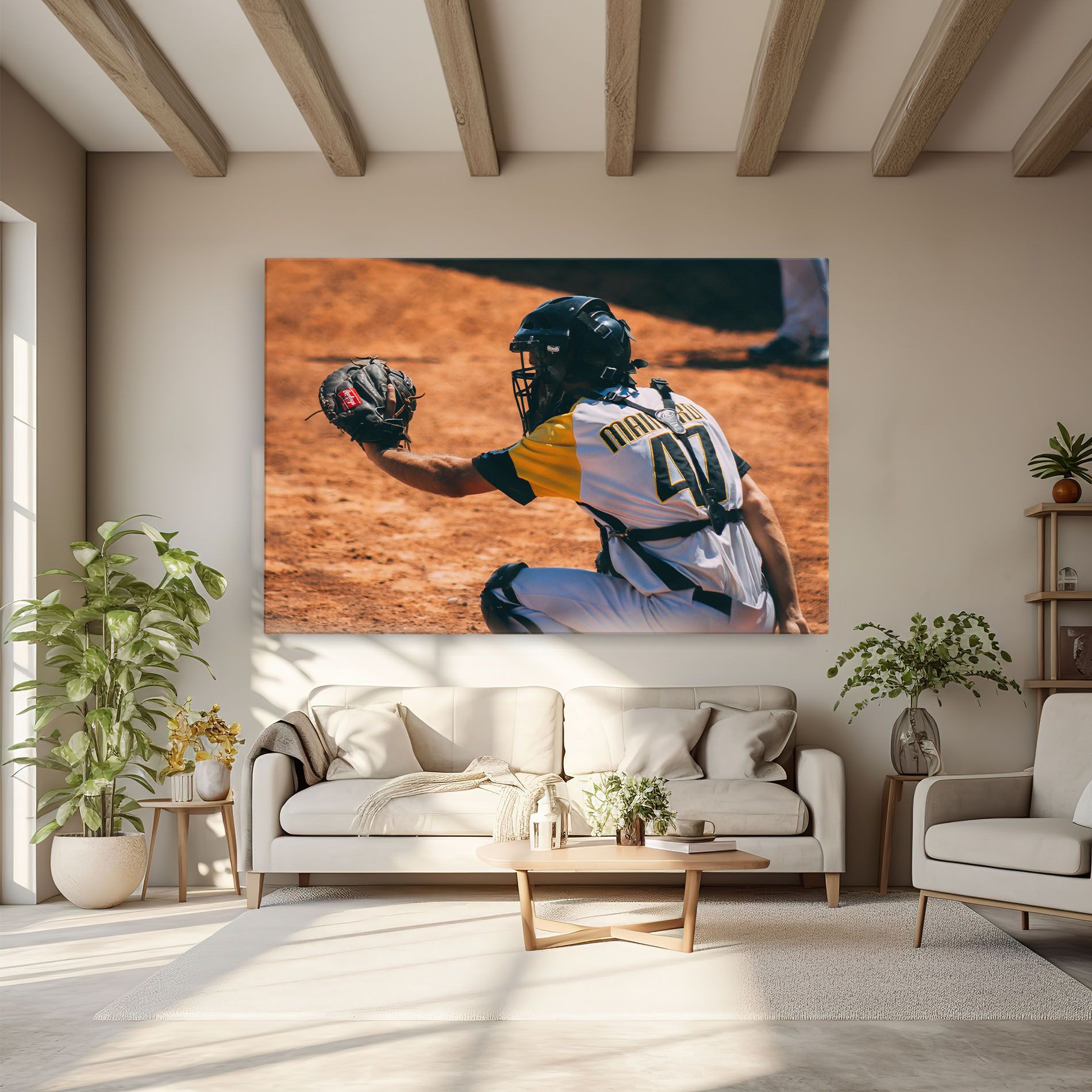 Number 47 Baseball mockup 6