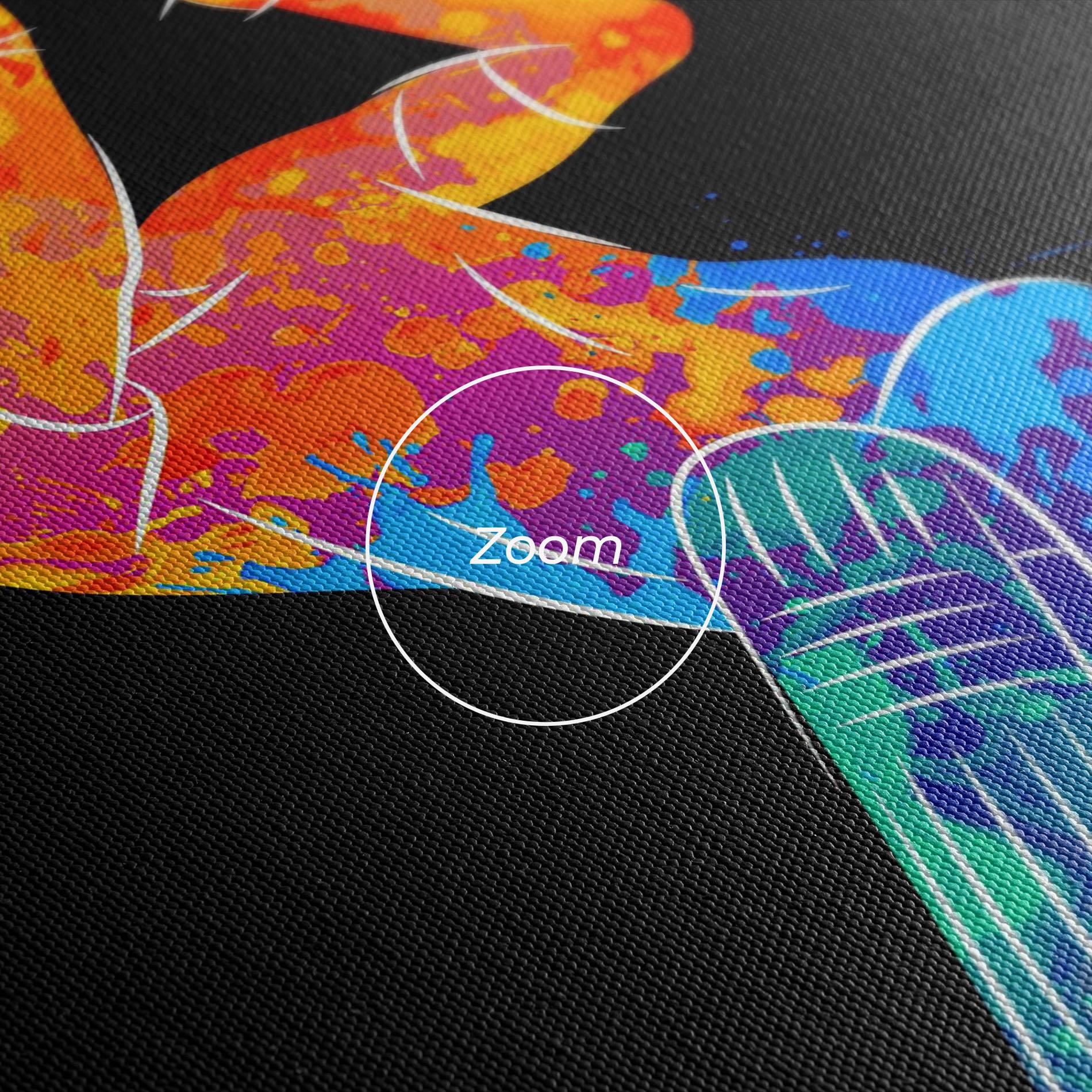 Tablou Canvas Baseball Color Art mockup 3