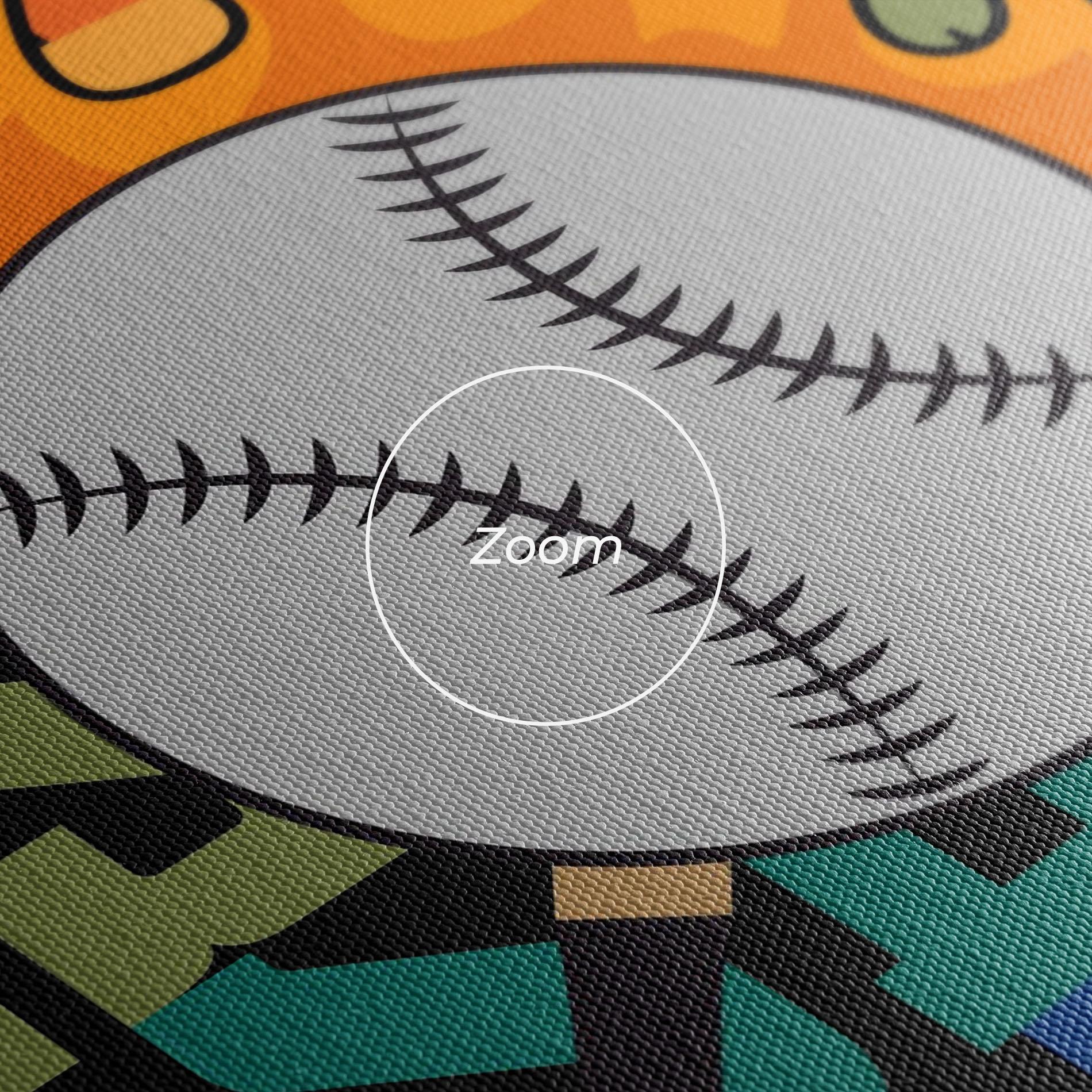 Tablou Canvas Baseball Color mockup 3