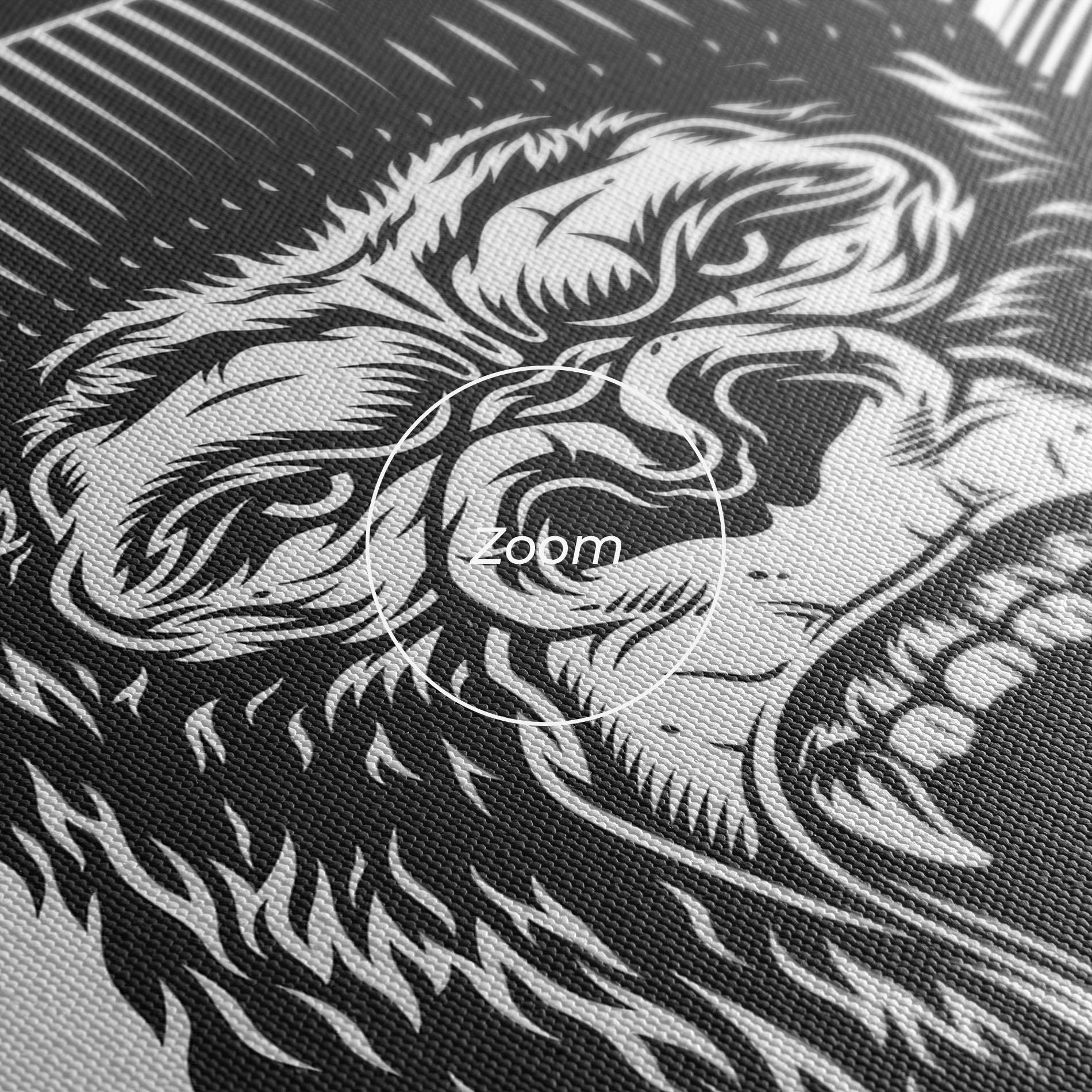 Tablou Canvas Baseball Gorilla mockup 3