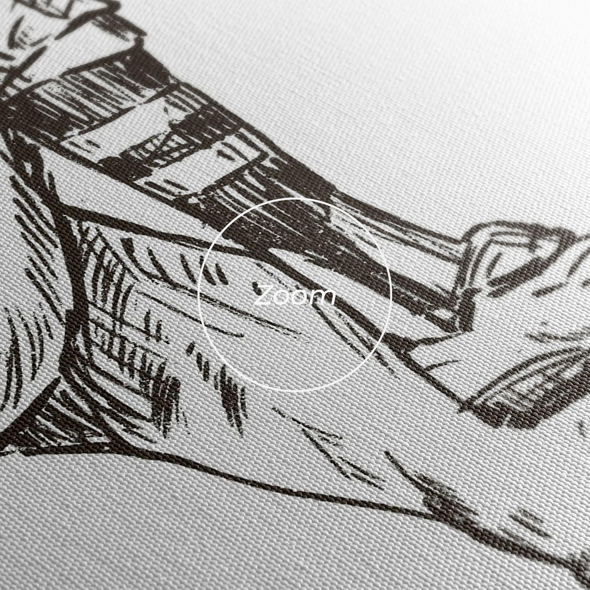 Tablou Canvas Baseball Player Line mockup 3