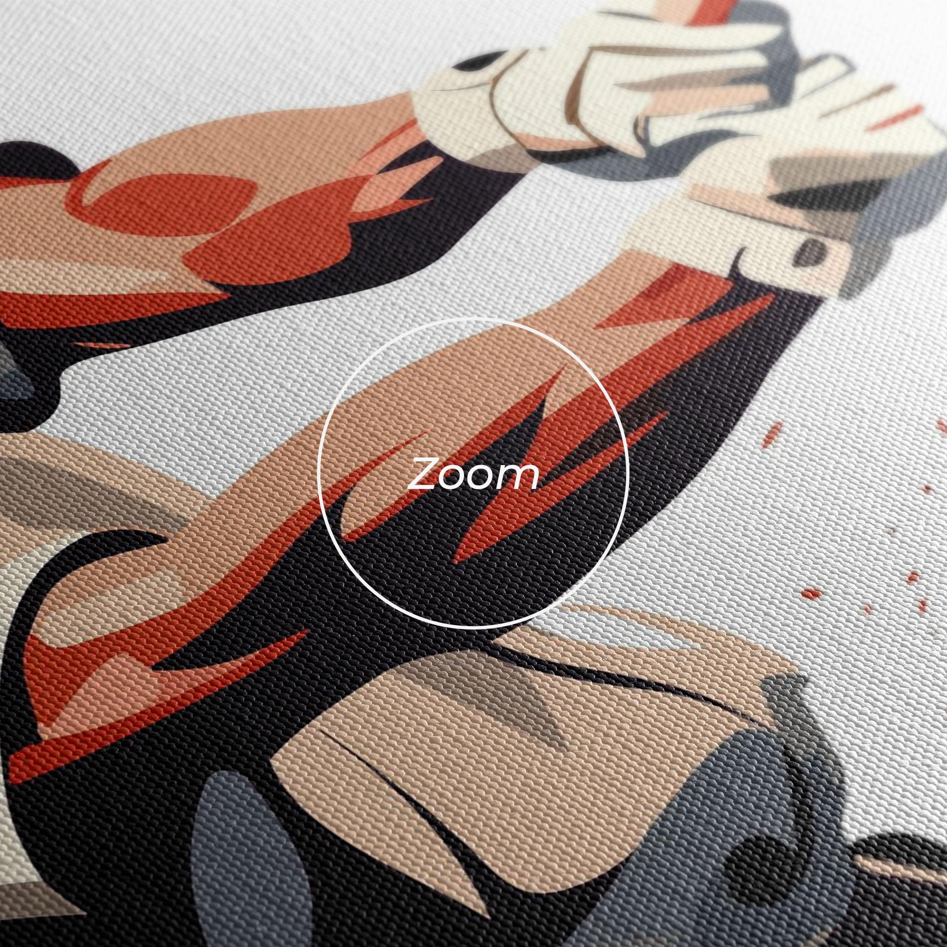 Tablou Canvas Baseball Red Art mockup 3