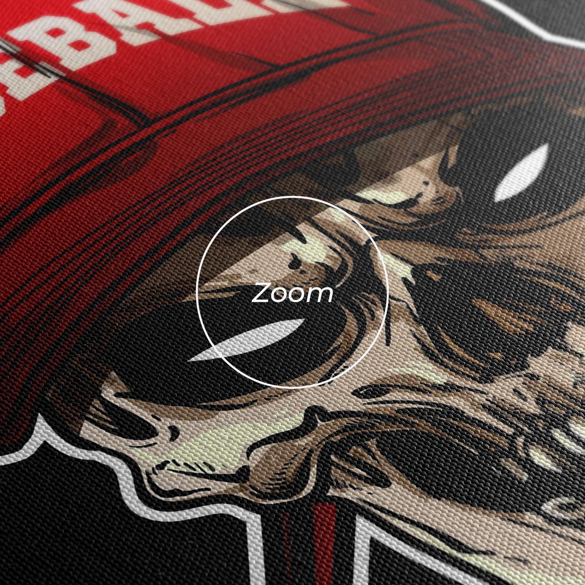 Tablou Canvas Baseball Skull mockup 3