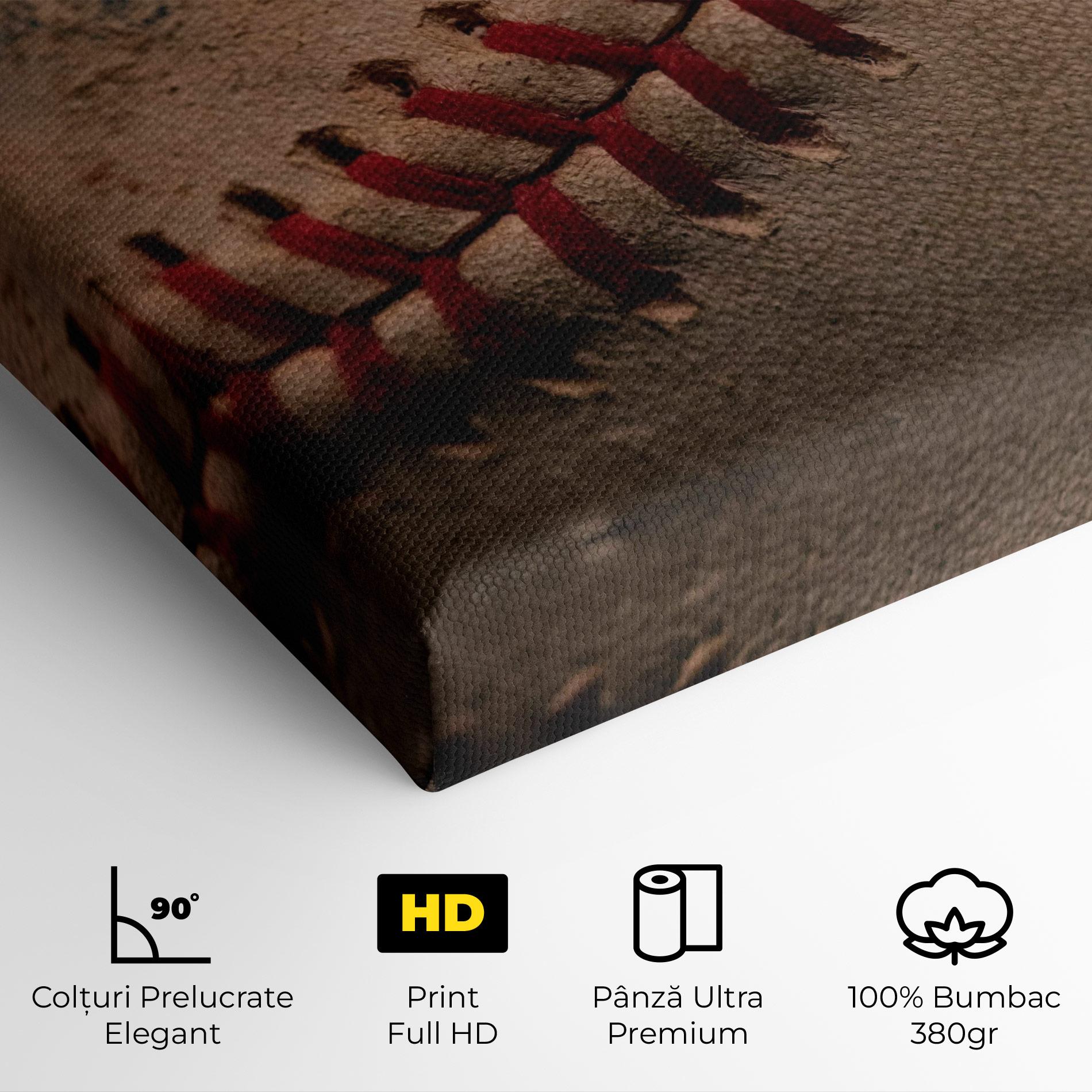 Tablou Canvas Baseball Ball Close Up mockup 4