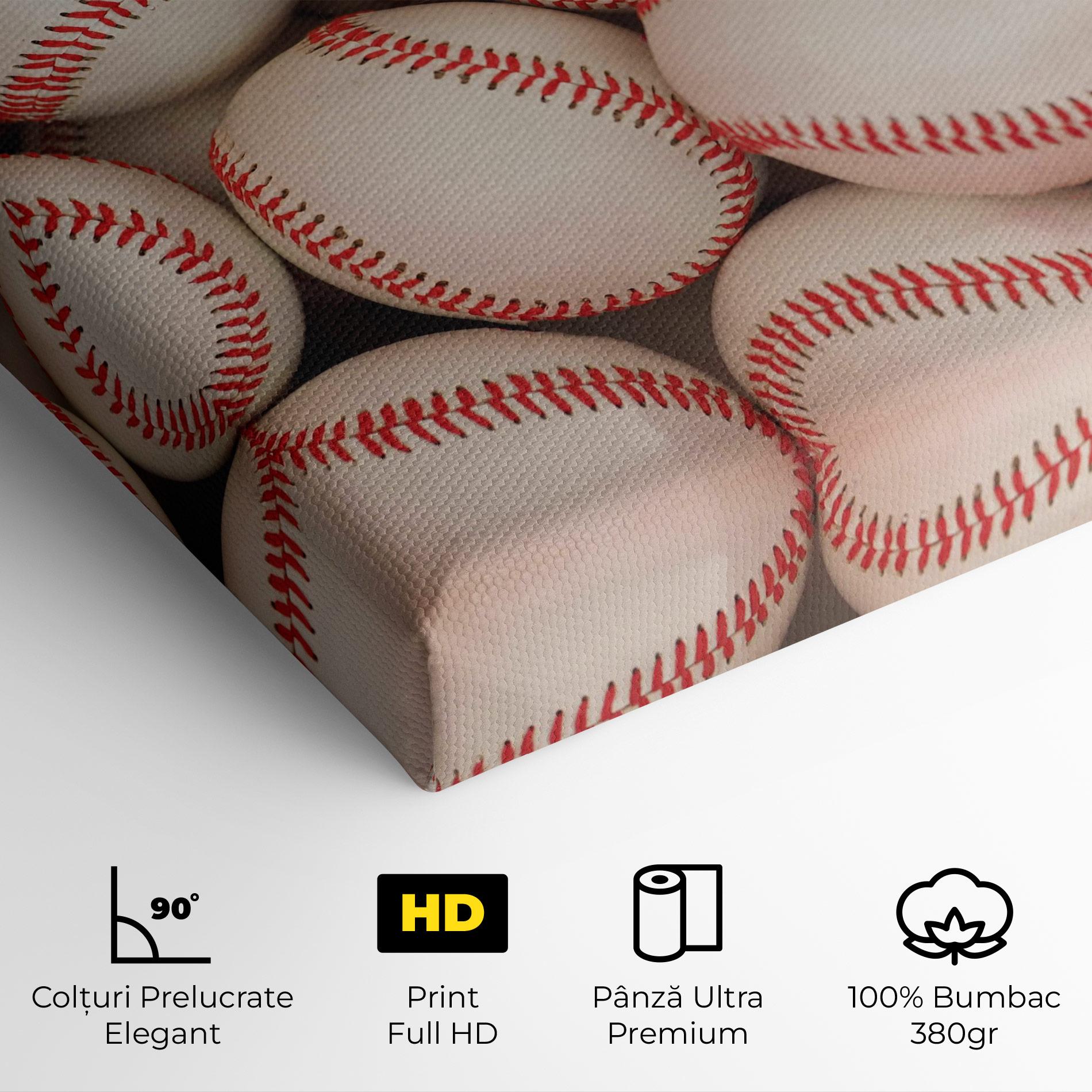 Tablou Canvas Baseball Balls Stack mockup 4