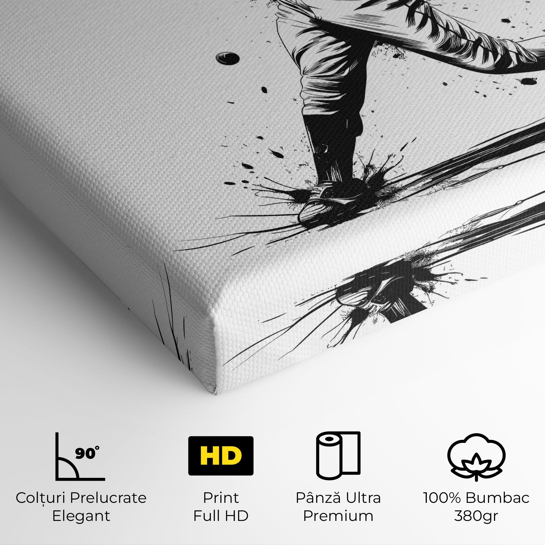 Tablou Canvas Baseball Splash mockup 4