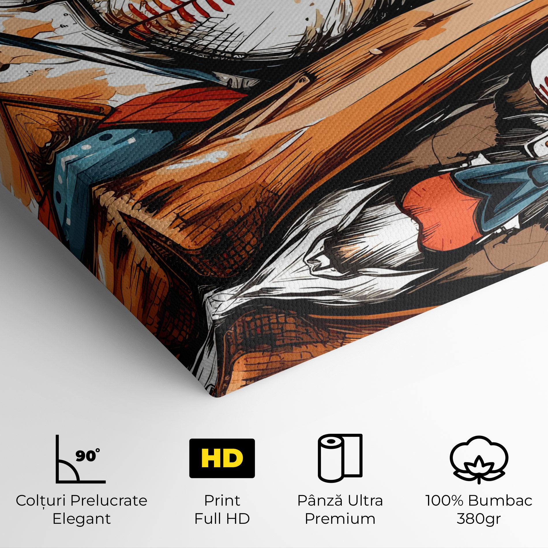 Tablou Canvas Baseball Trash mockup 4