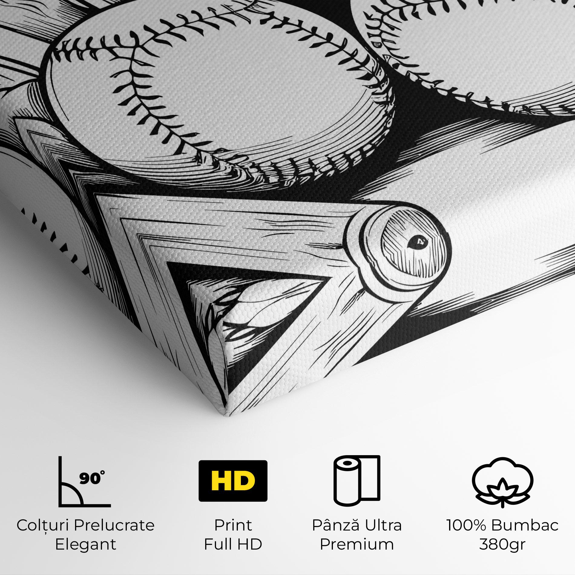 Tablou Canvas Big Baseball Ball mockup 4