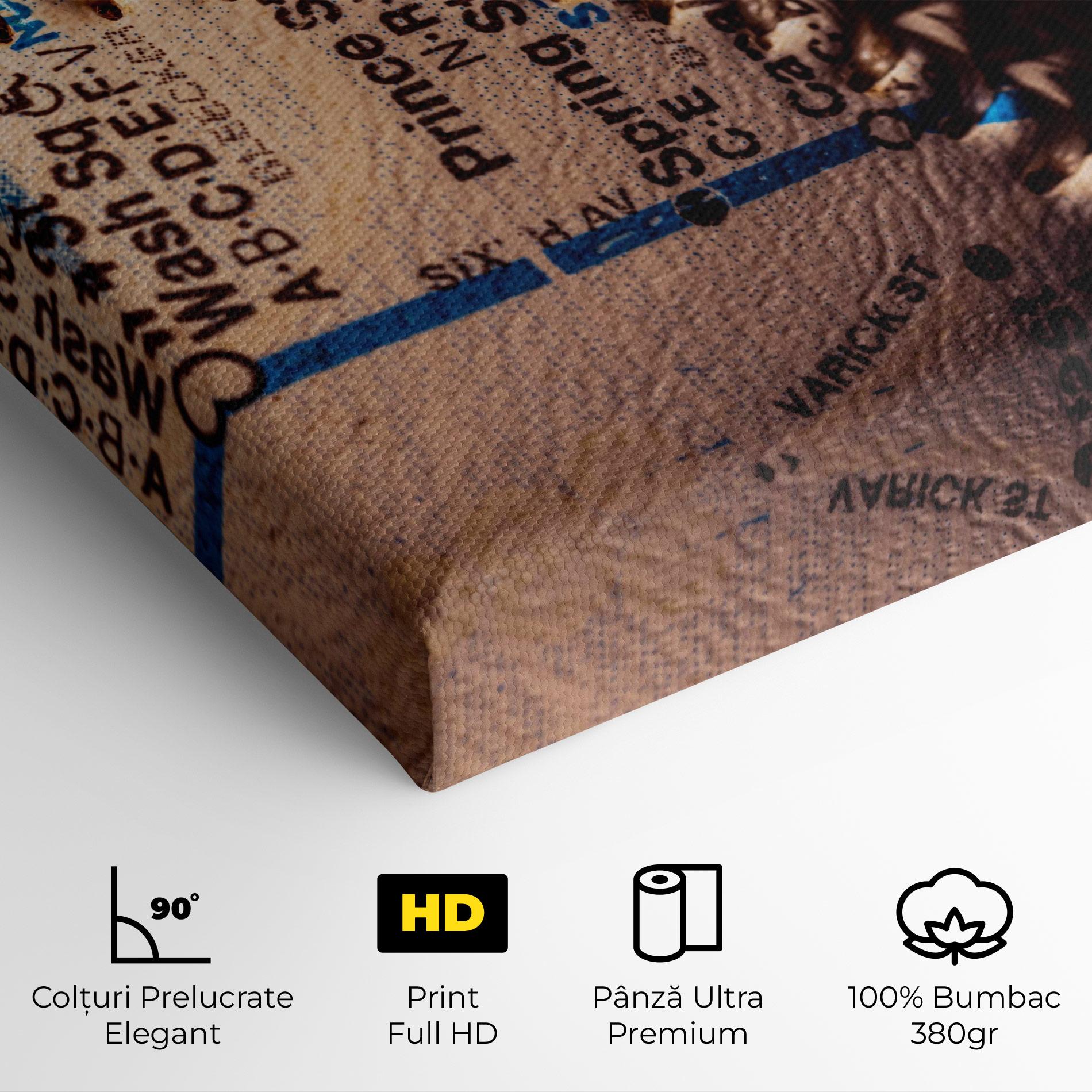 Tablou Canvas Blue Text Baseball Ball mockup 4