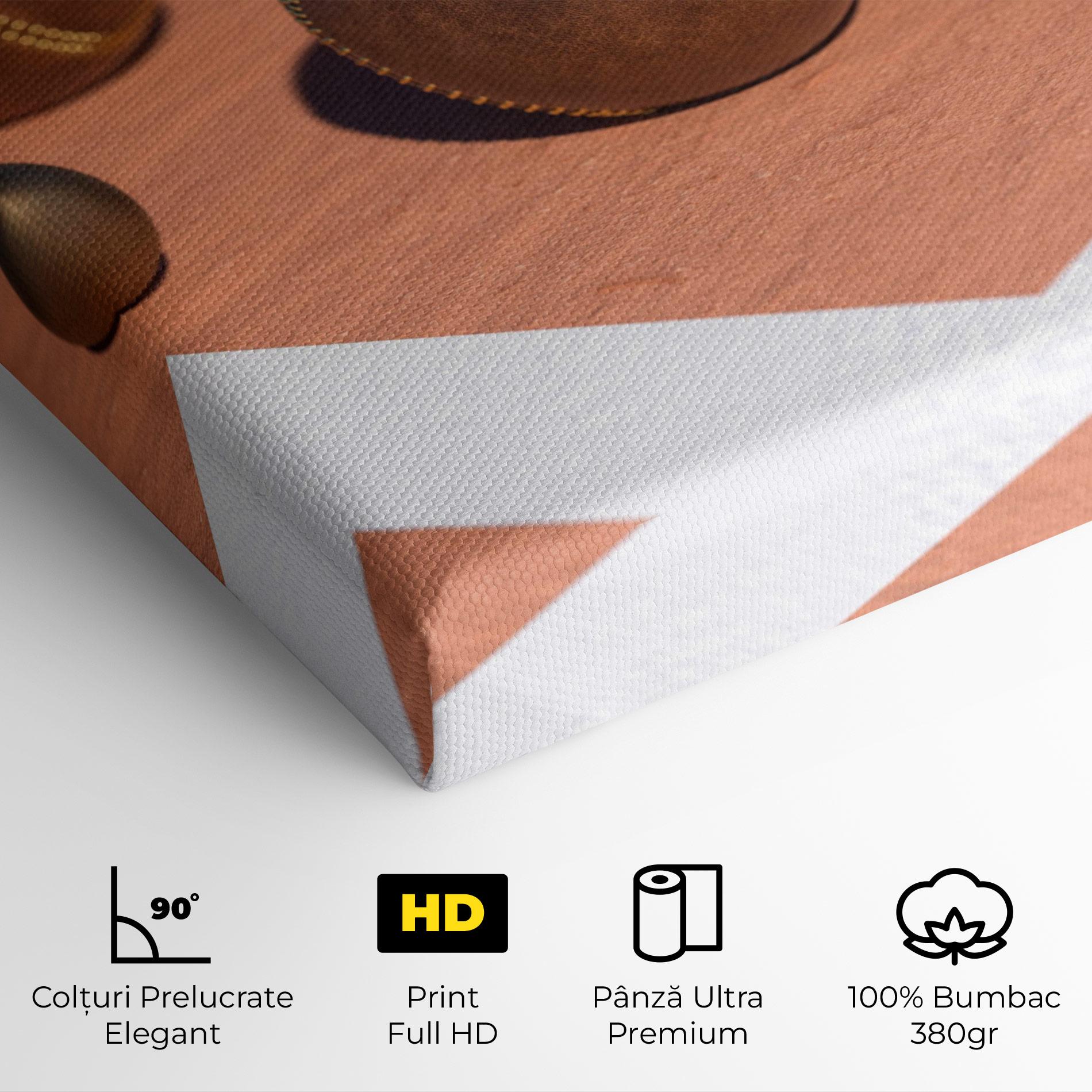 Tablou Canvas Brown Baseball Ball mockup 4