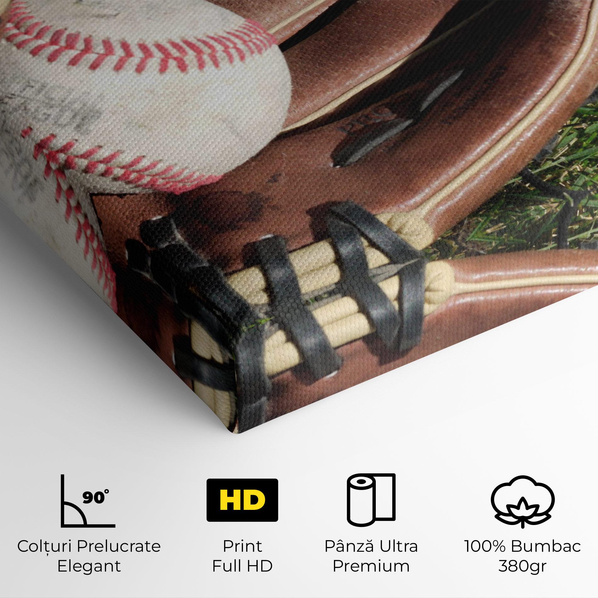 Tablou Canvas Brown Baseball Glove mockup 4