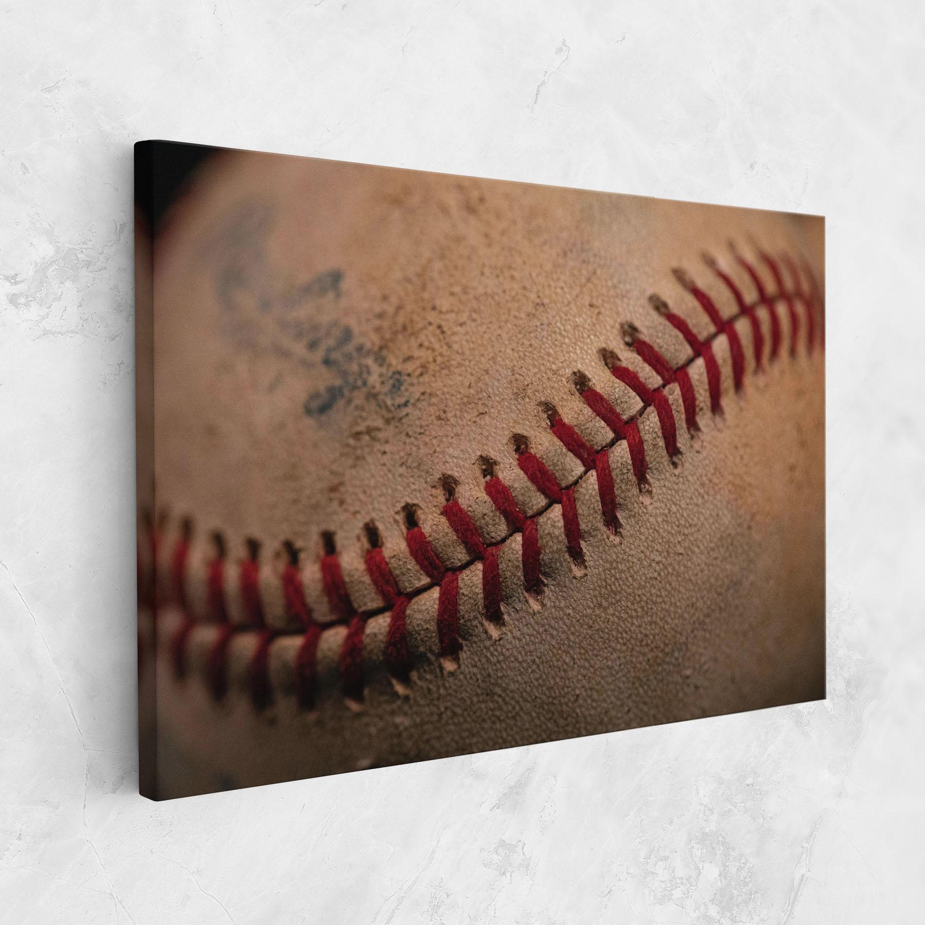 Tablou Canvas Baseball Ball Close Up mockup 1