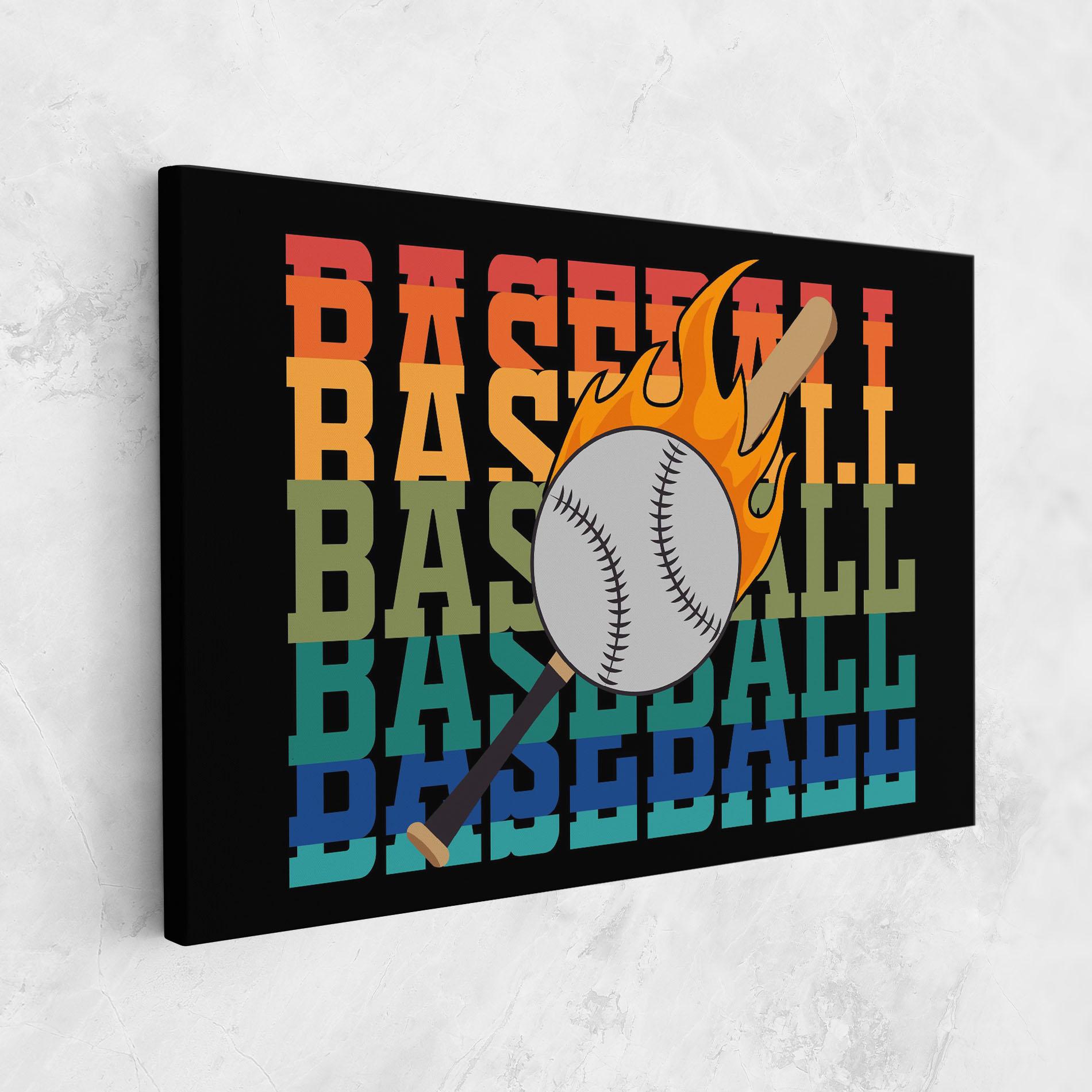Tablou Canvas Baseball Color mockup 1