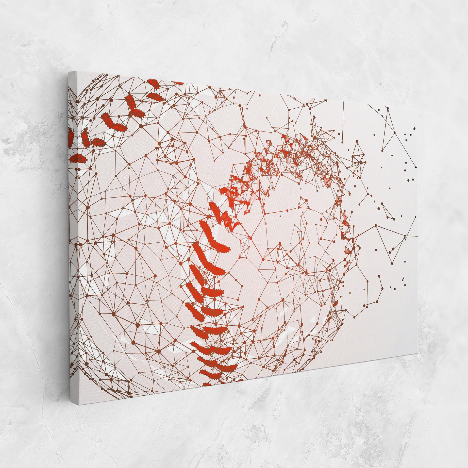 Tablou Canvas Baseball Line Art mockup 1
