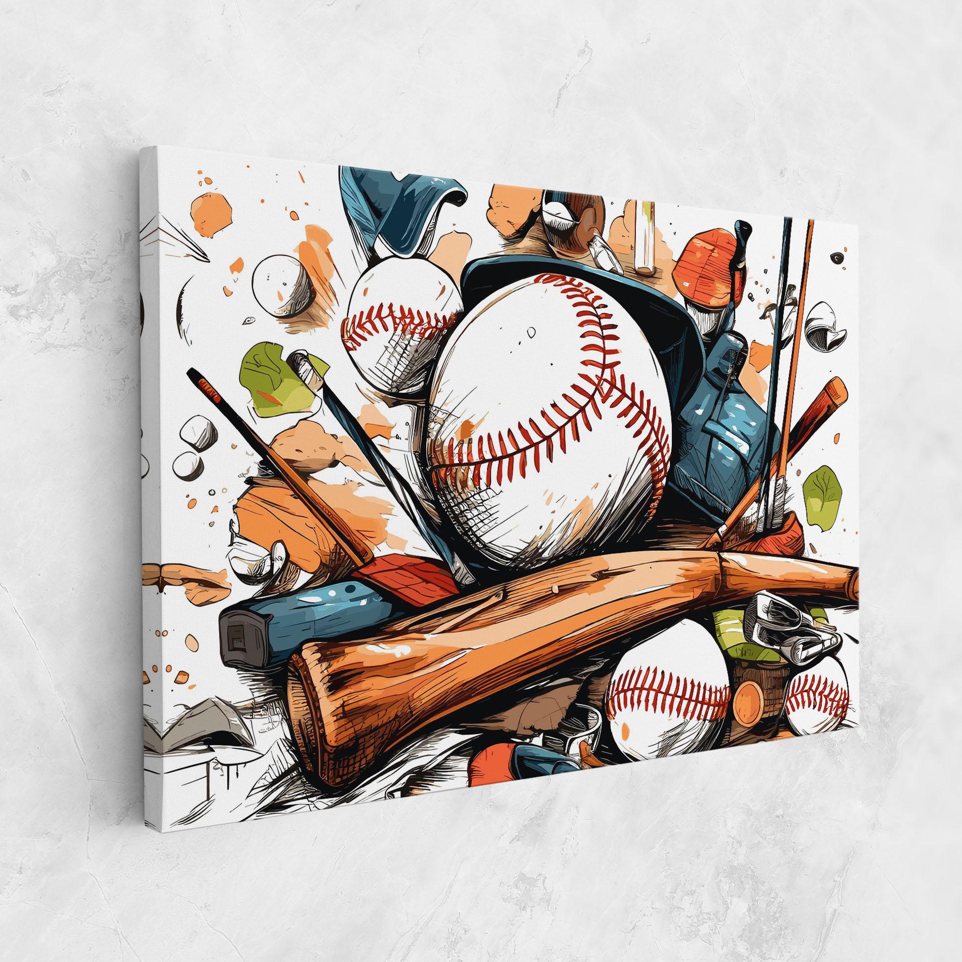 Tablou Canvas Baseball Trash mockup 1