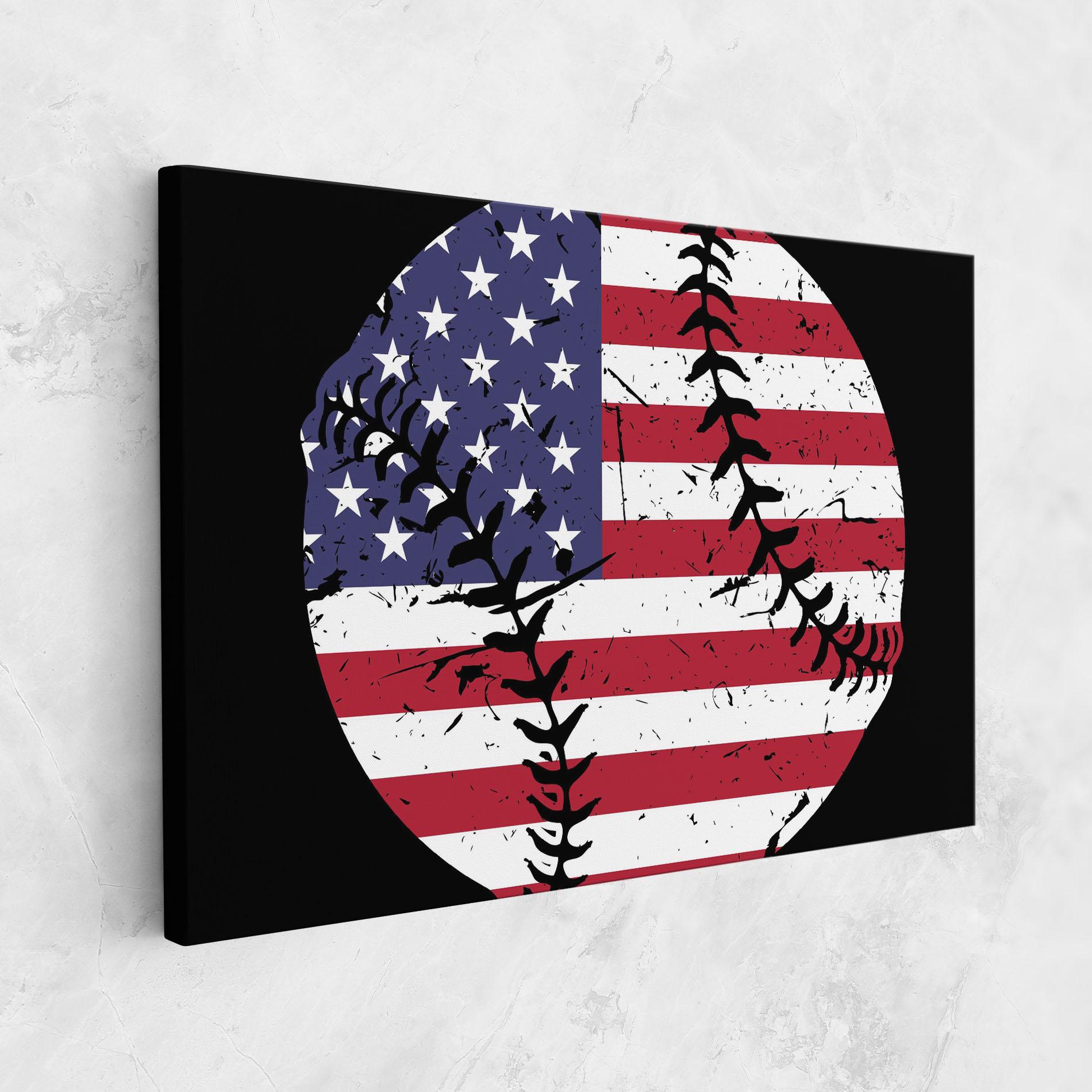 Tablou Canvas Baseball Usa mockup 1
