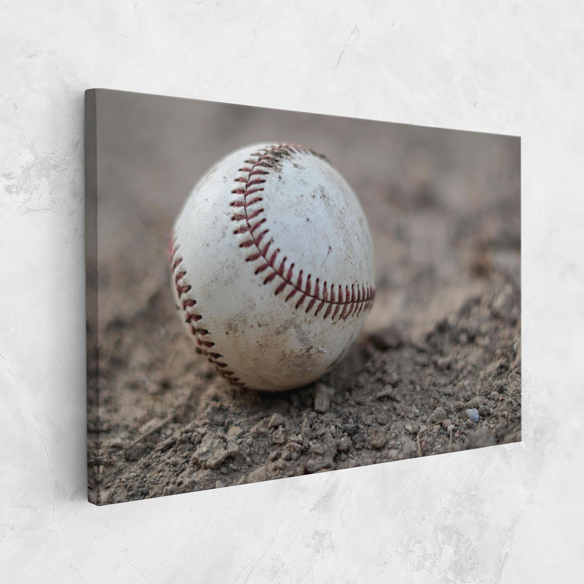 Tablou Canvas Dusty Baseball Ball mockup 1