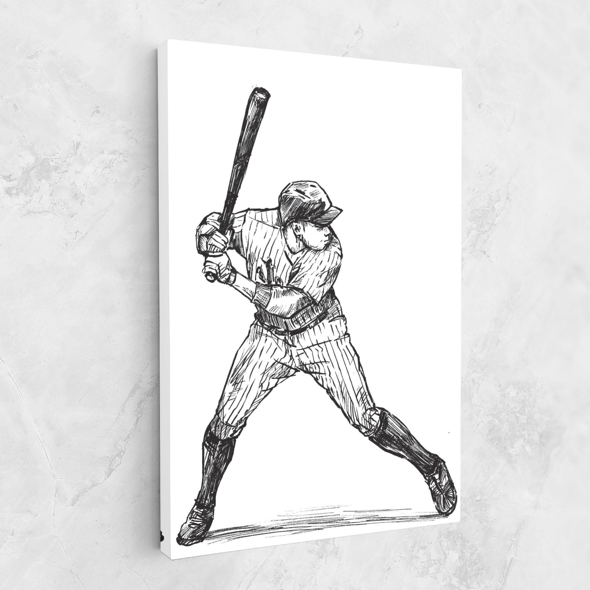 Tablou Canvas Baseball Play mockup 1