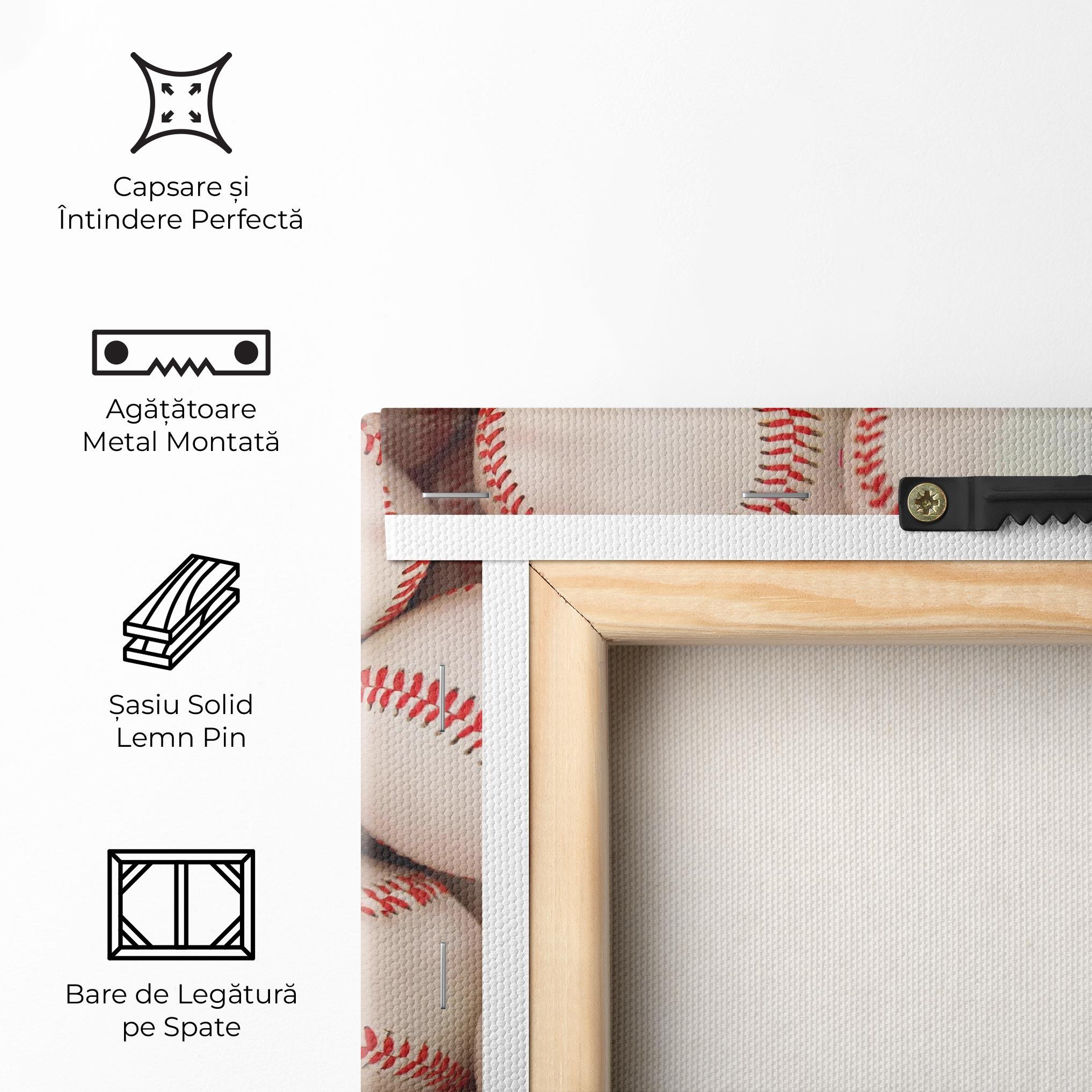 Tablou Canvas Baseball Balls Stack mockup 5