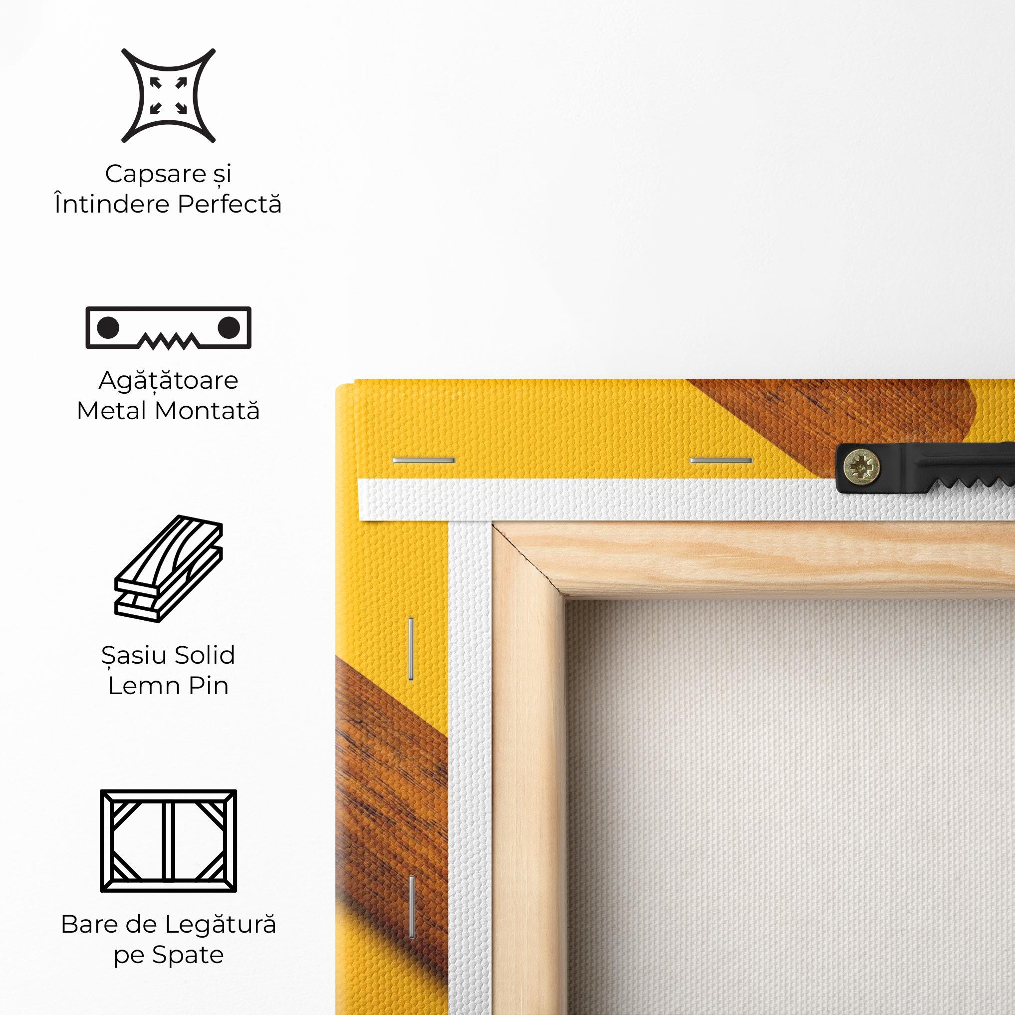 Tablou Canvas Baseball Set On Yellow mockup 5