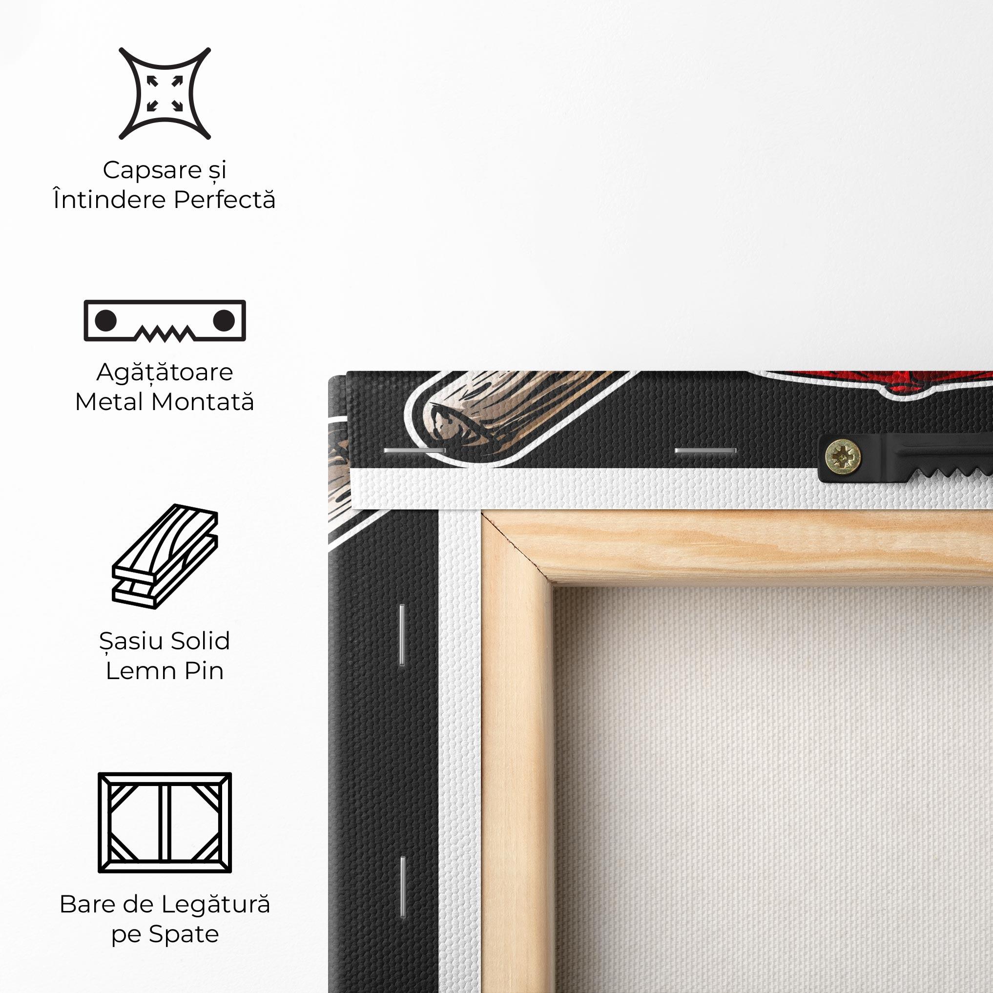 Tablou Canvas Baseball Skull mockup 5