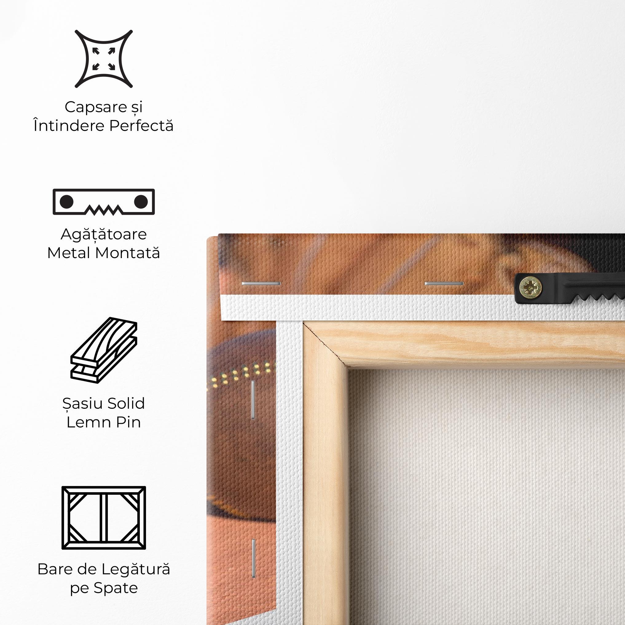 Tablou Canvas Brown Baseball Ball mockup 5