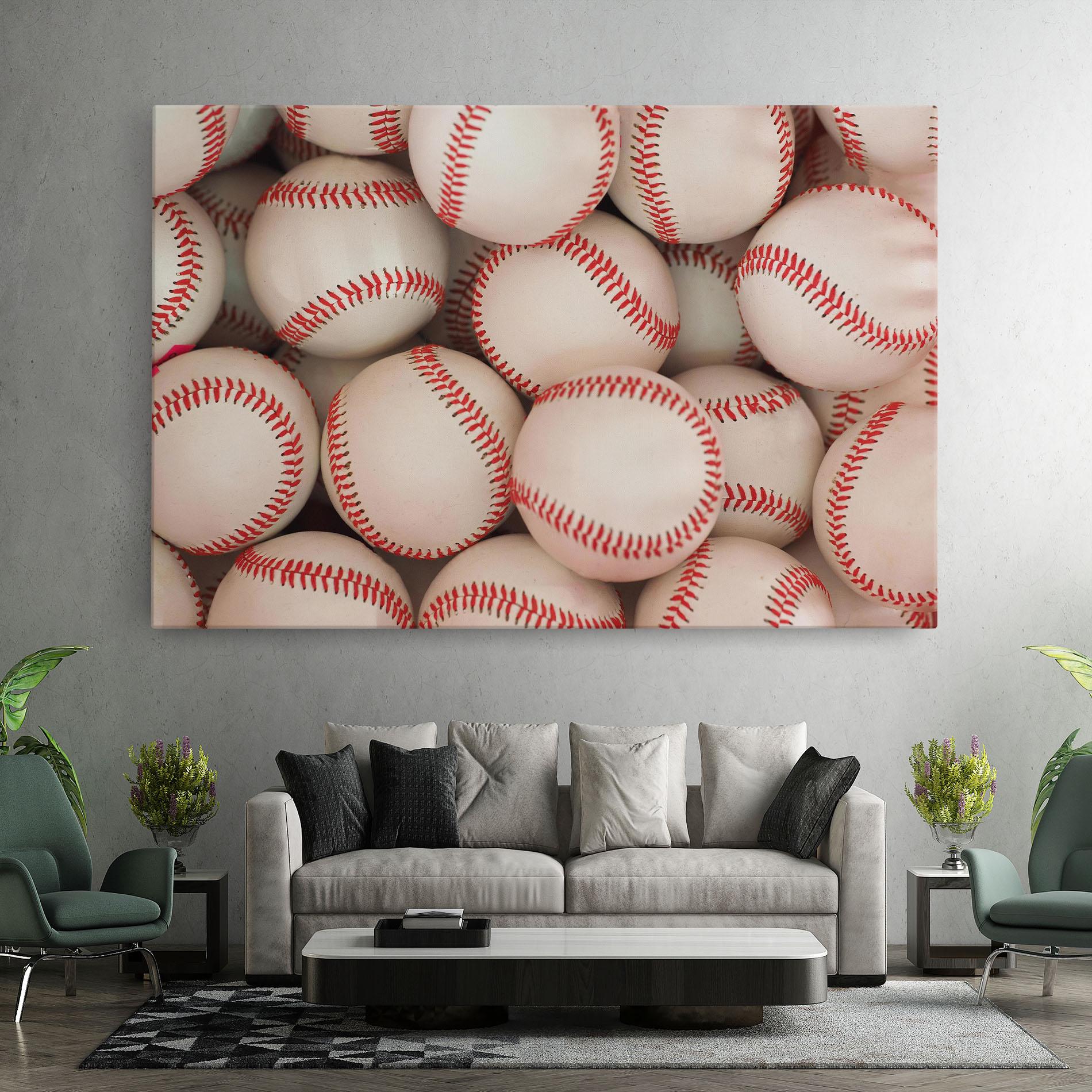 Tablou Canvas Baseball Balls Stack mockup 7