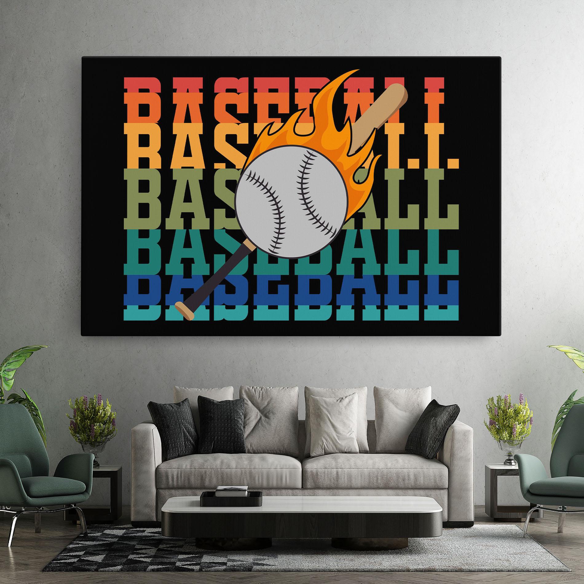 Tablou Canvas Baseball Color mockup 7