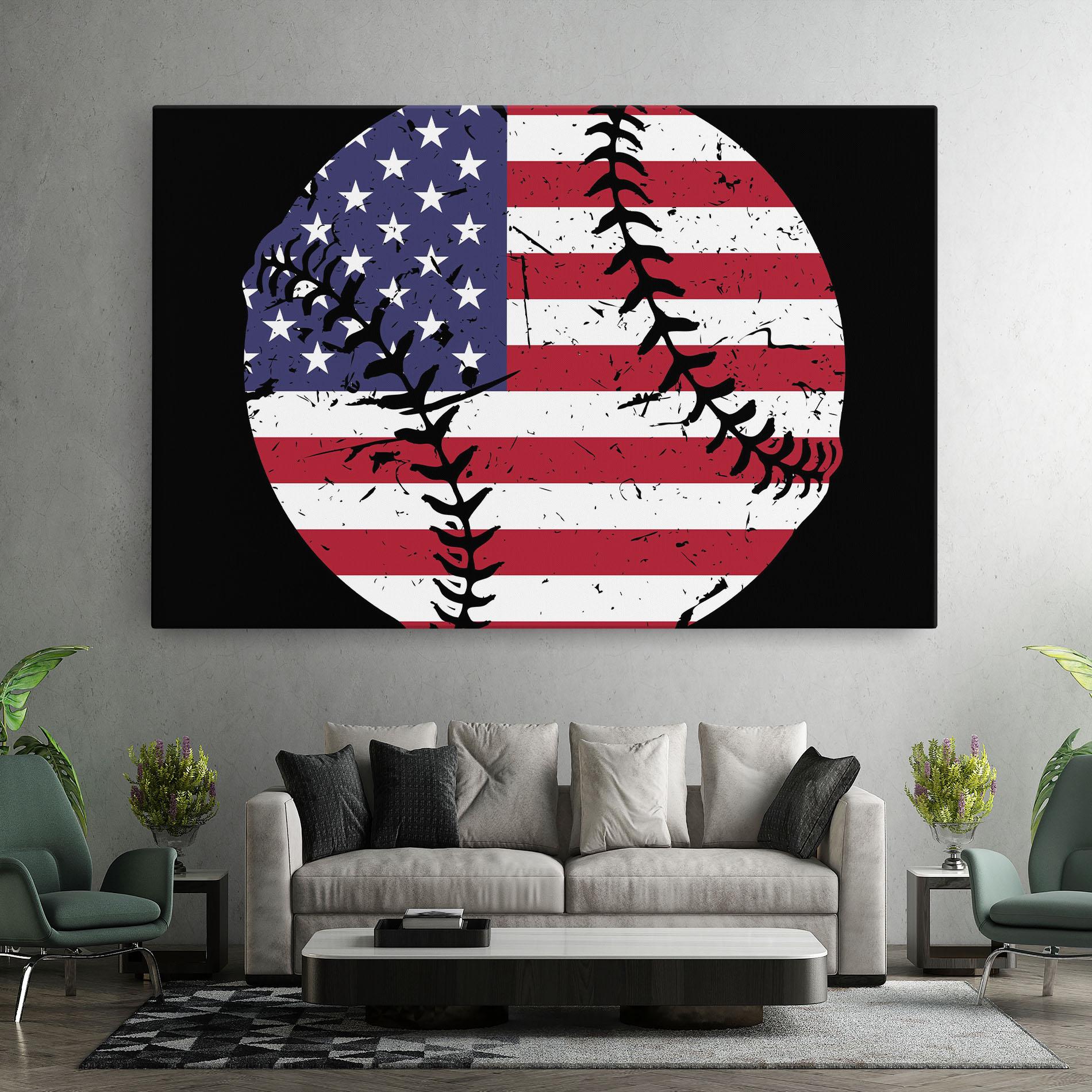 Tablou Canvas Baseball Usa mockup 7