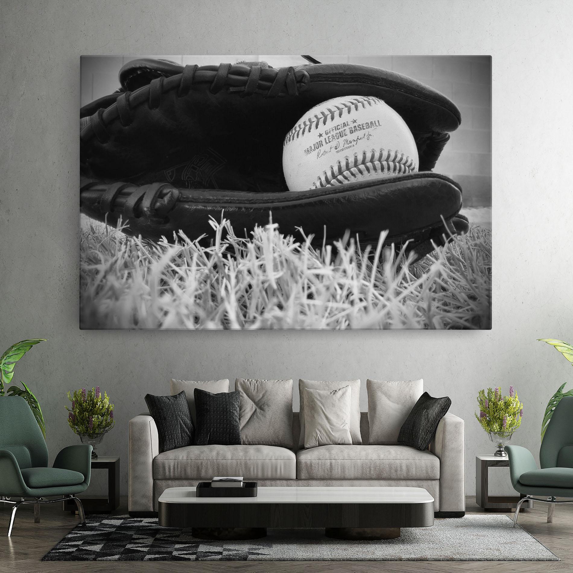 Tablou Canvas Black Baseball Glove mockup 7