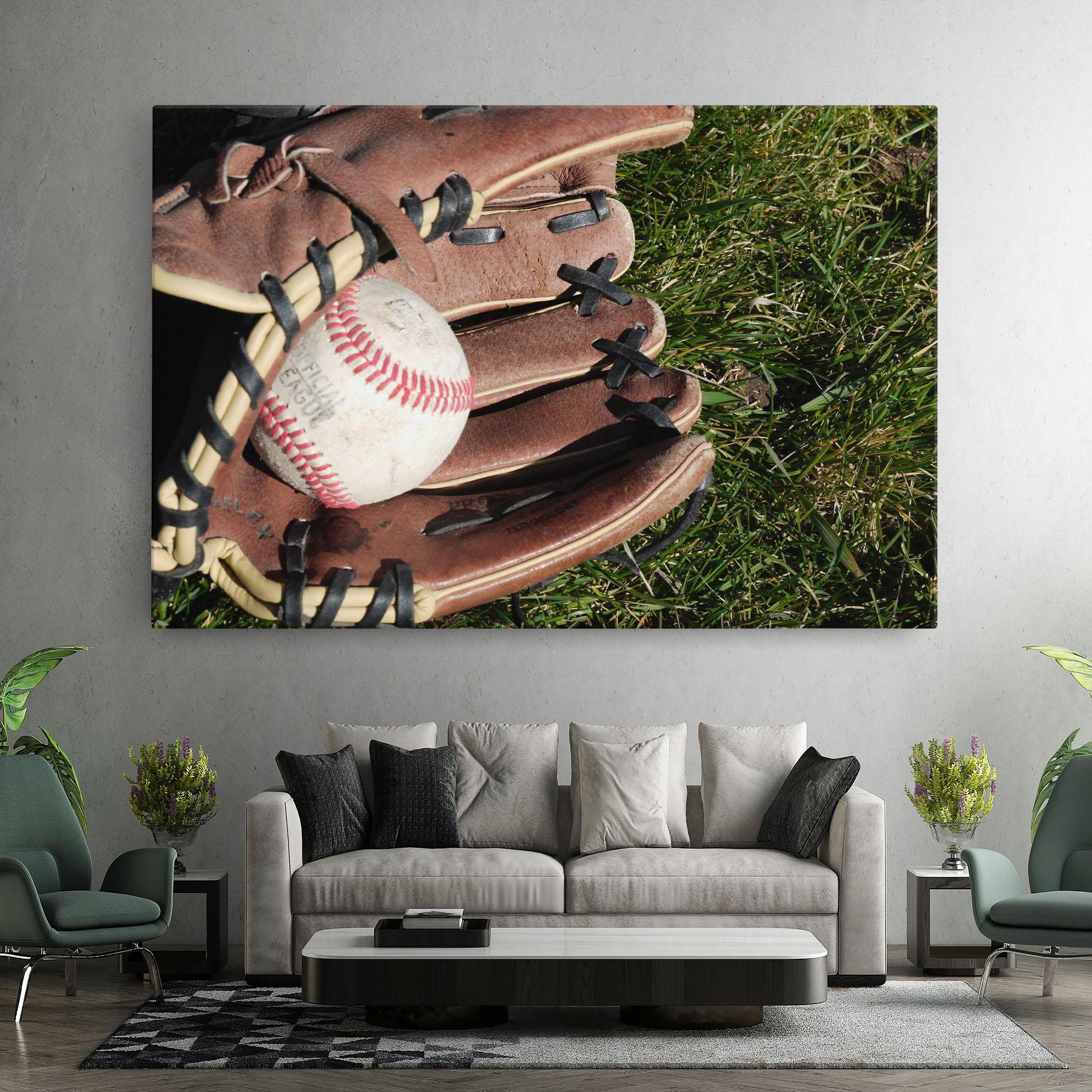 Tablou Canvas Brown Baseball Glove mockup 7