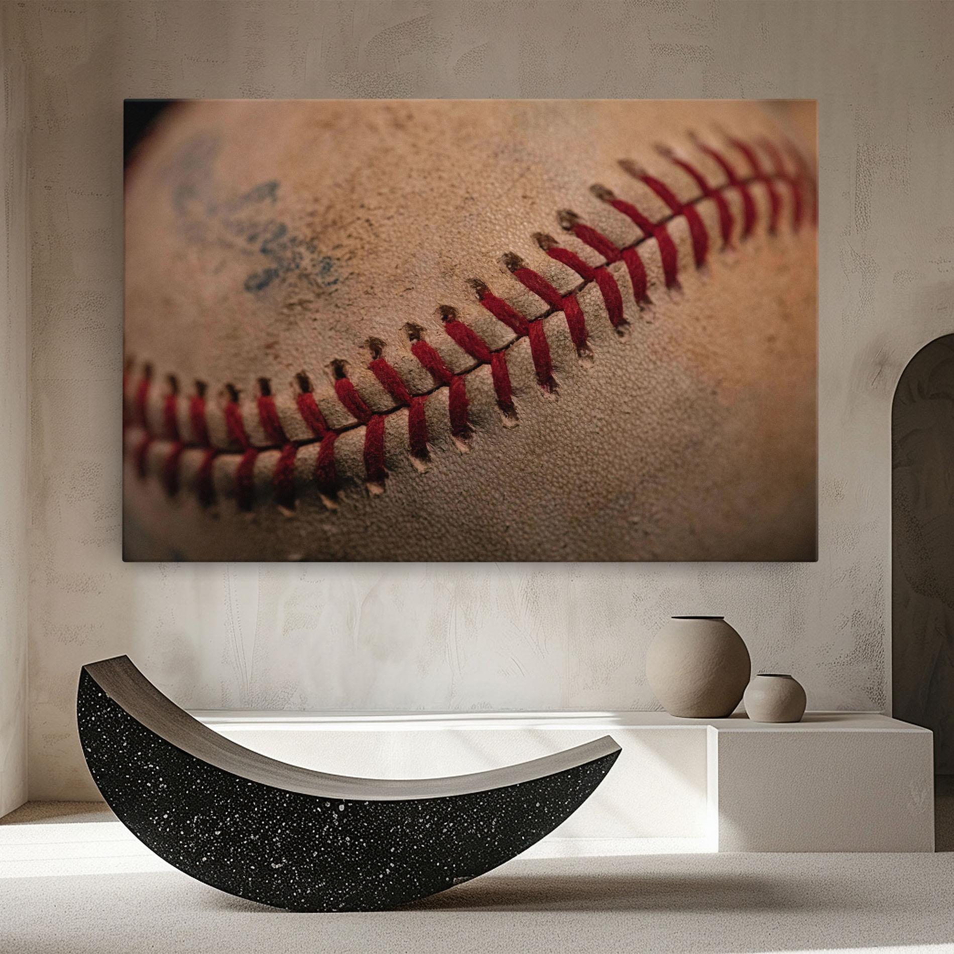 Tablou Canvas Baseball Ball Close Up mockup 8