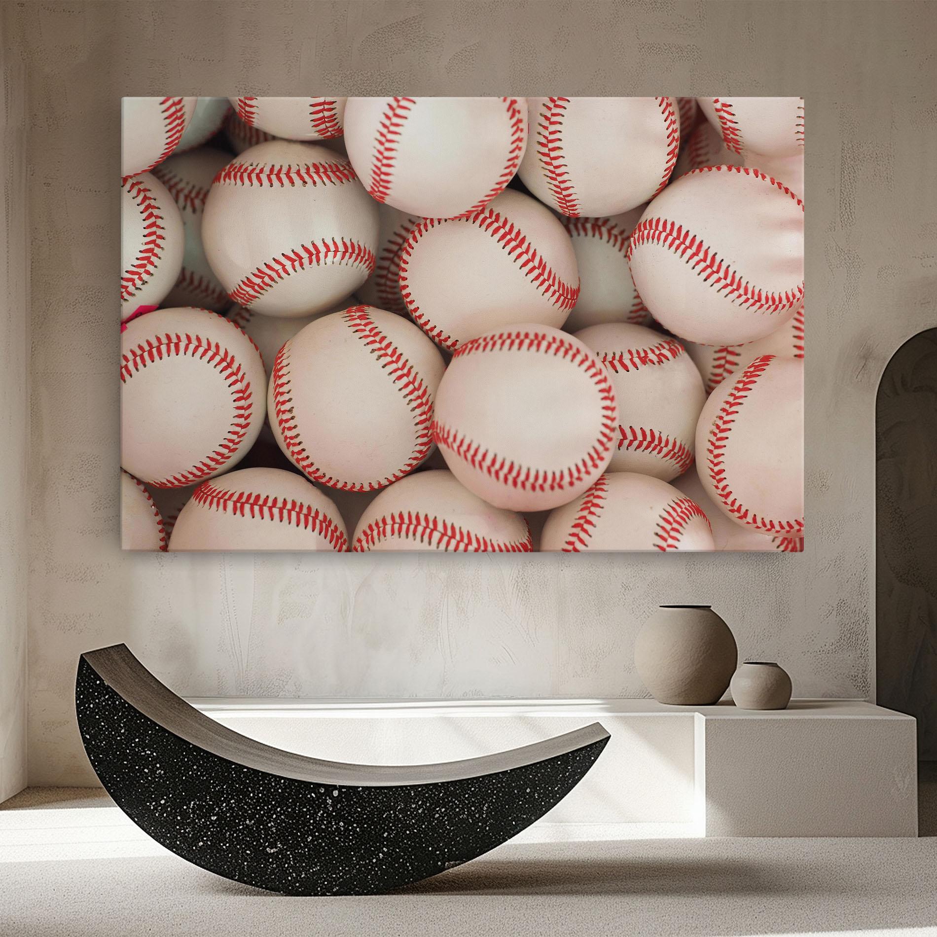Tablou Canvas Baseball Balls Stack mockup 8