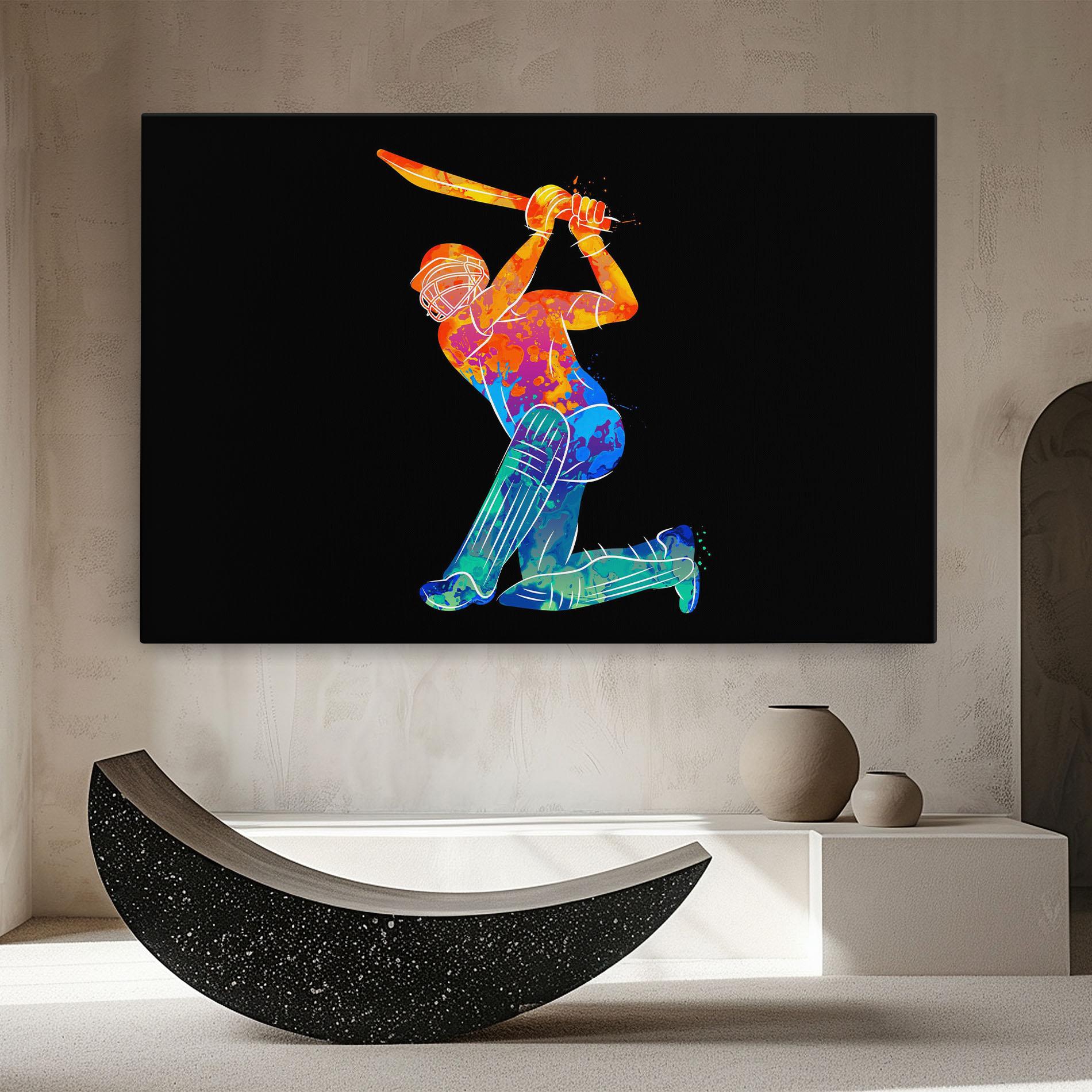 Tablou Canvas Baseball Color Art mockup 8